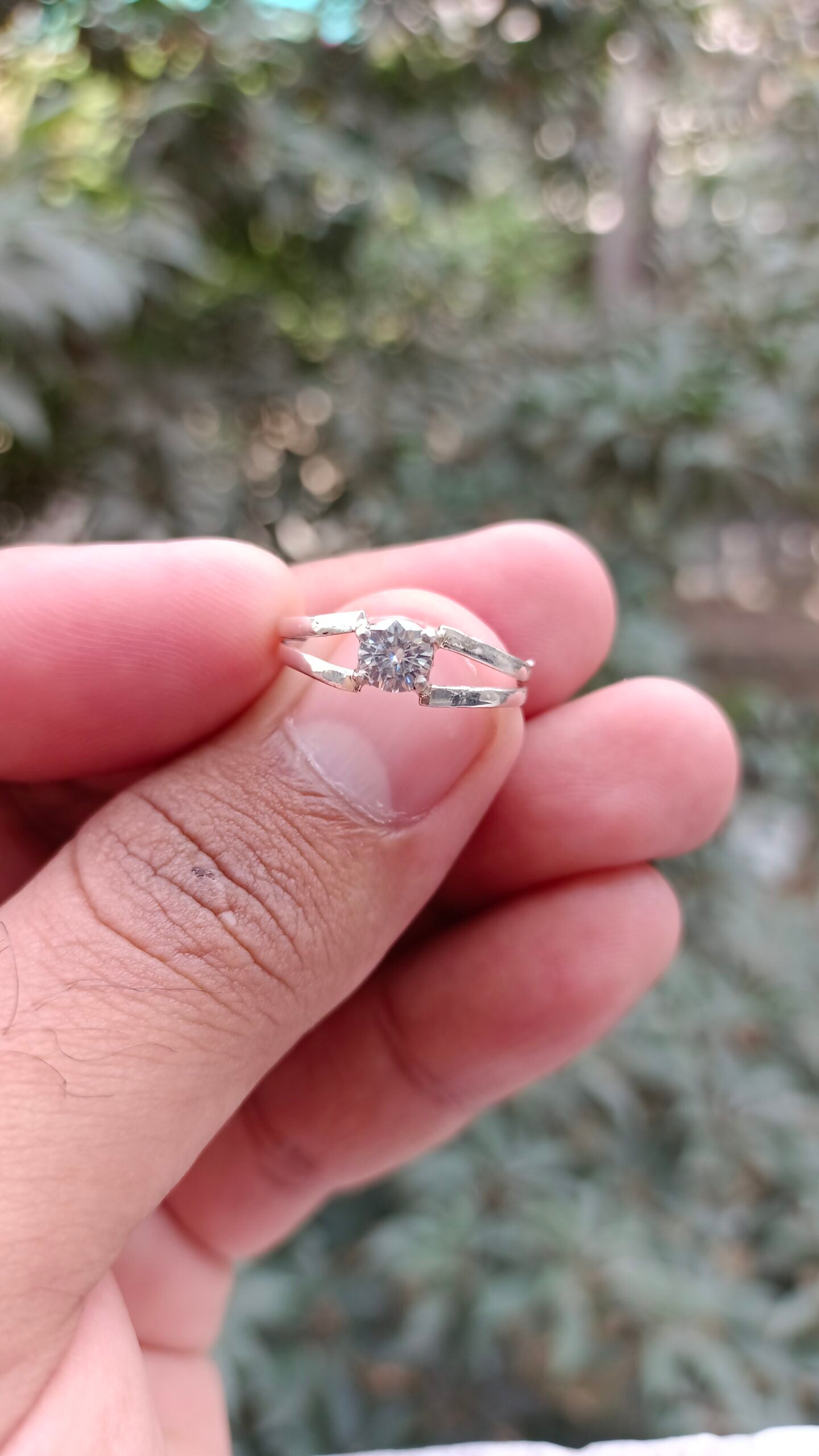 Moissanite Diamond Ring