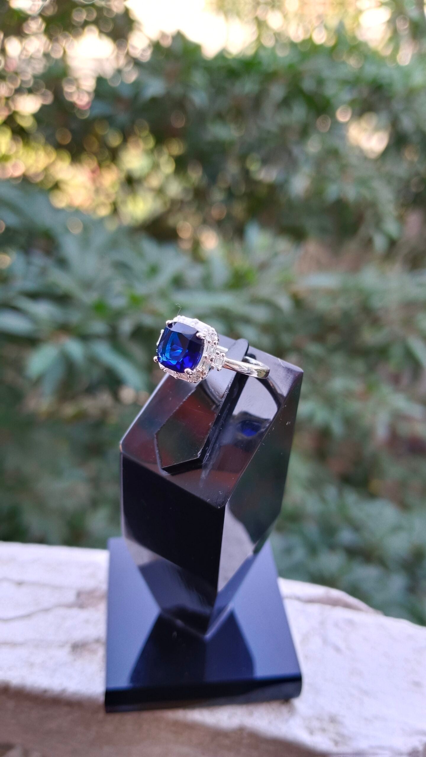 Blue Zircon Ladies Ring