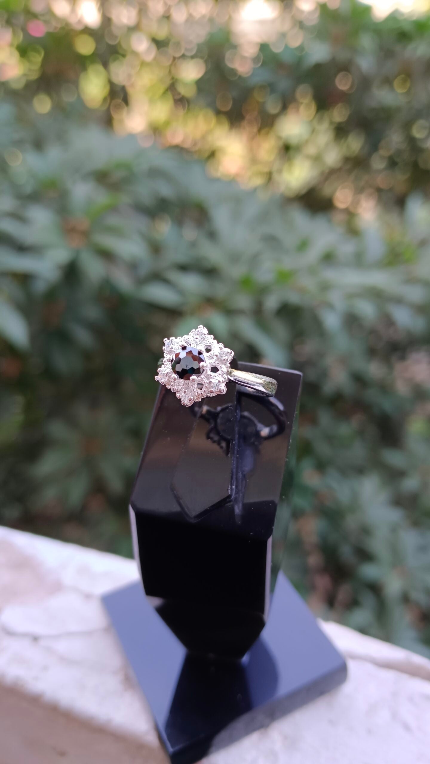 Black Zircon Ladies Ring