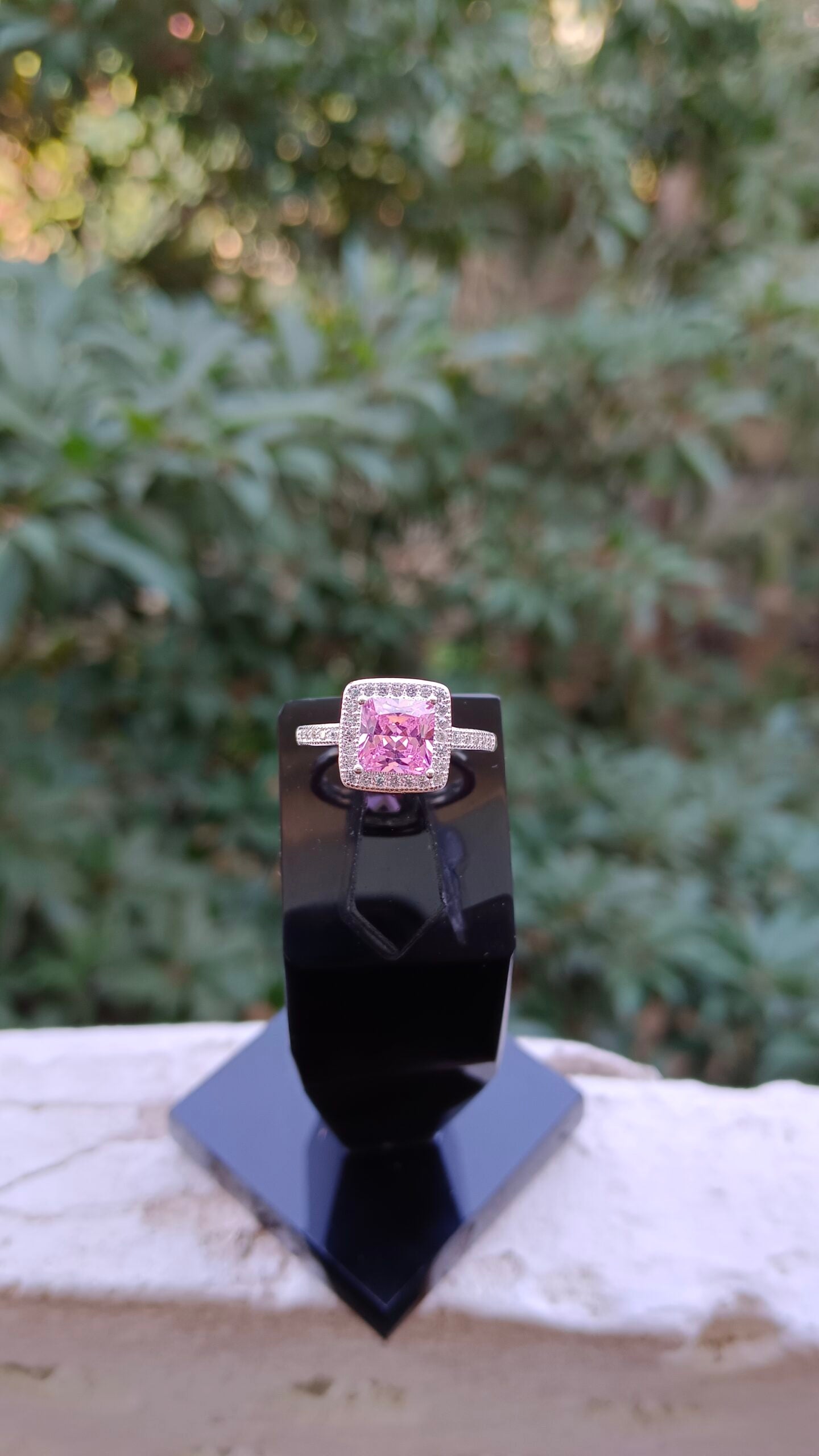 Pink Zircon Ladies Ring
