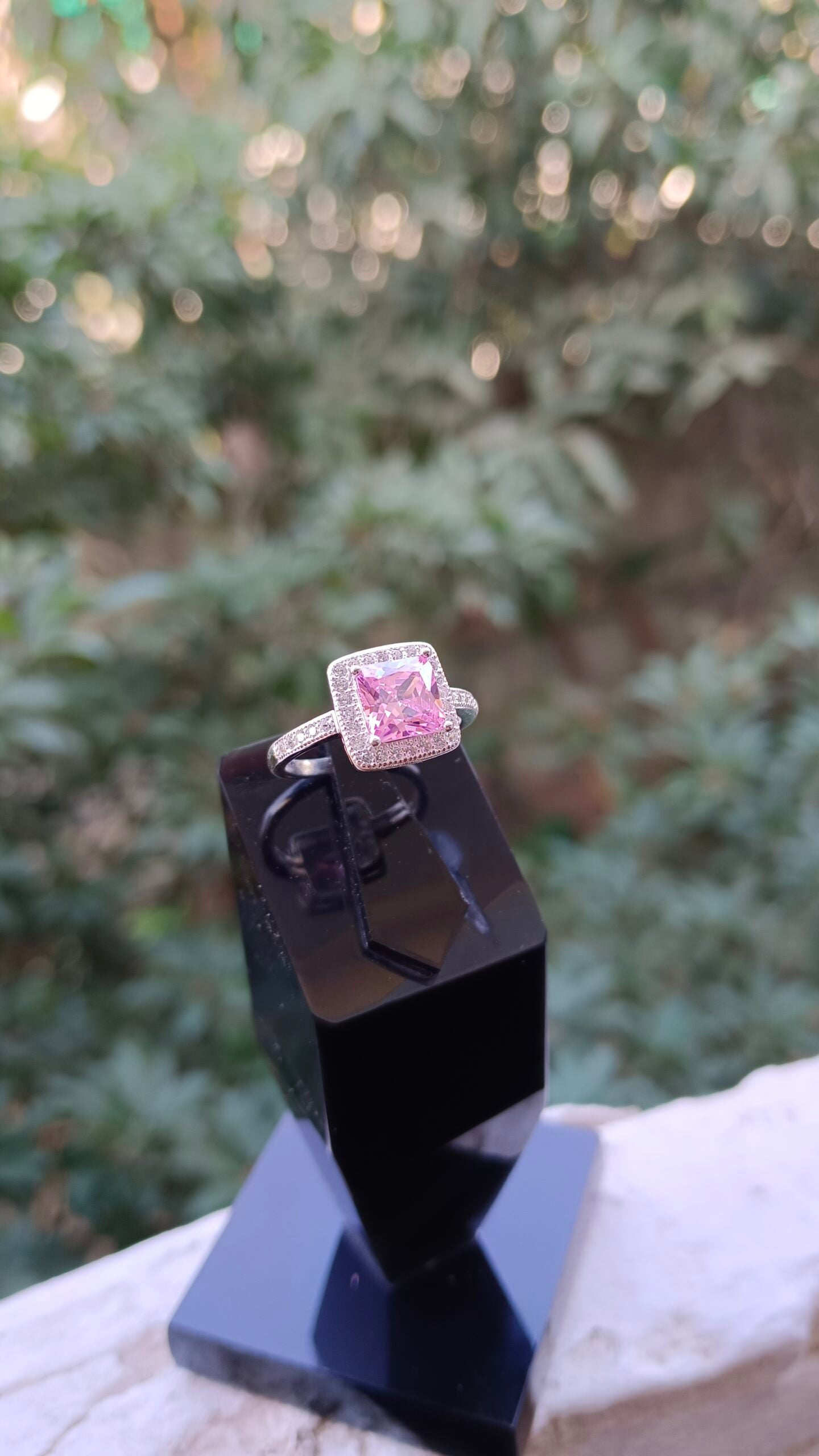 Pink Zircon Ladies Ring