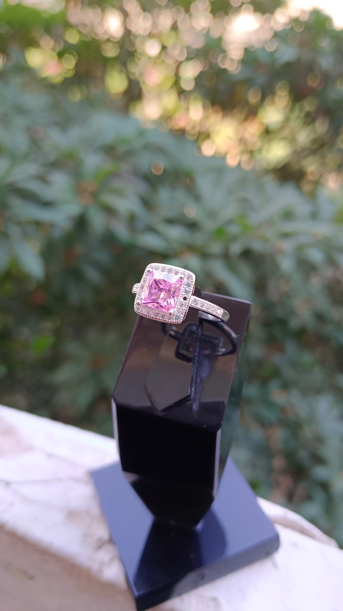 Pink Zircon Ladies Ring