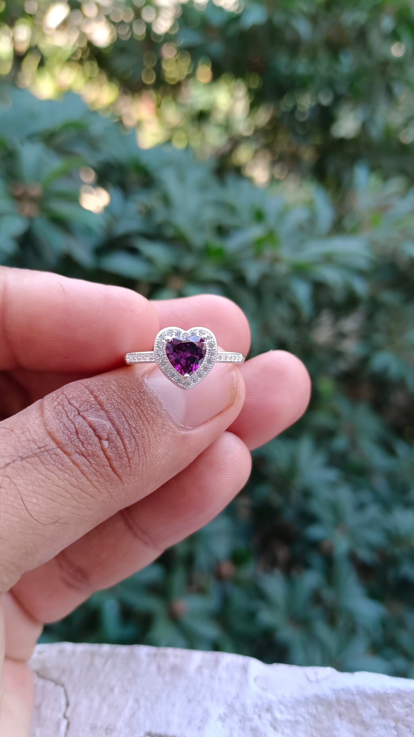 Purple Zircon Ladies Ring