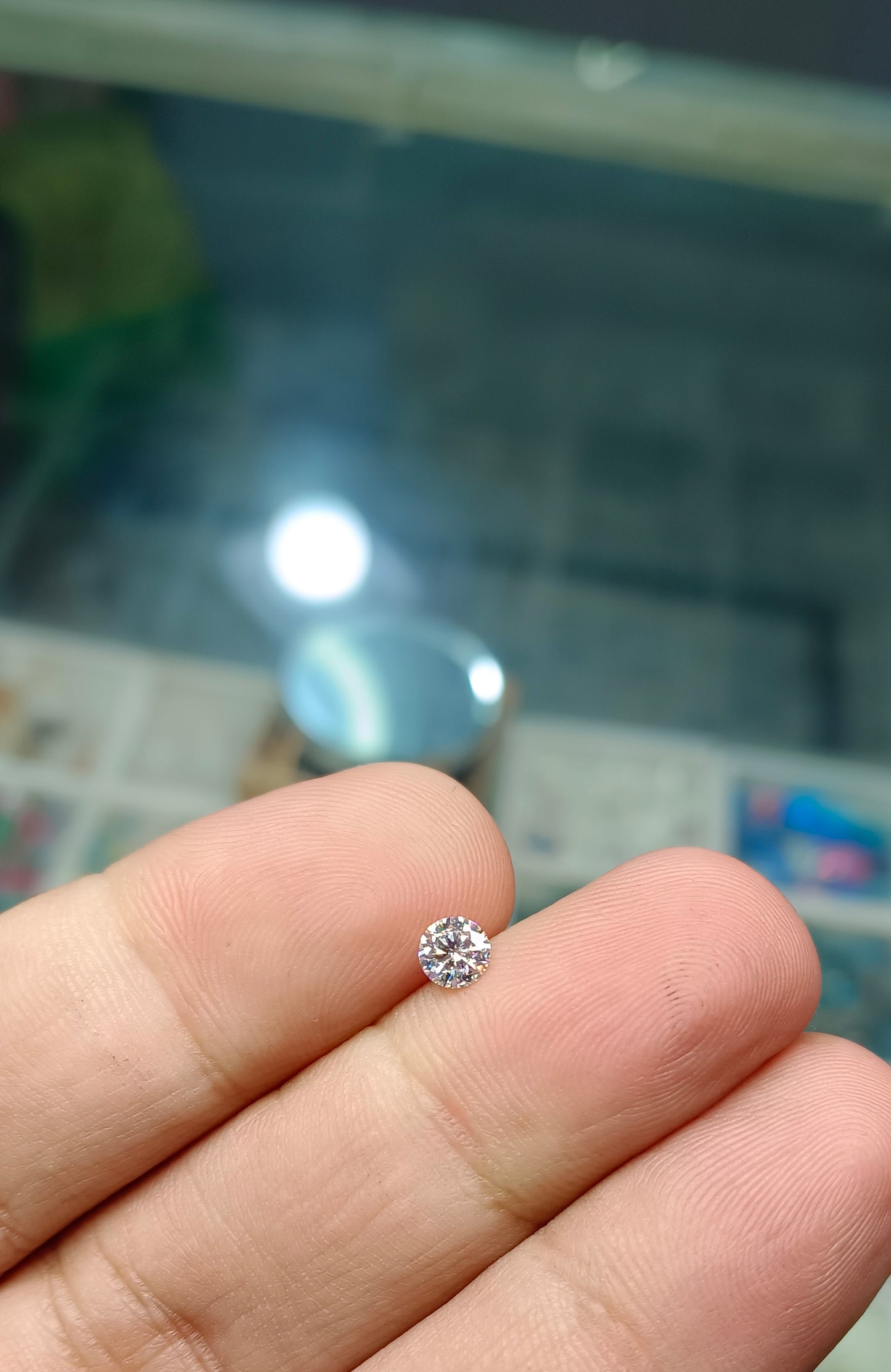 0.50 Cents Moissanite ring ( GRA certified)