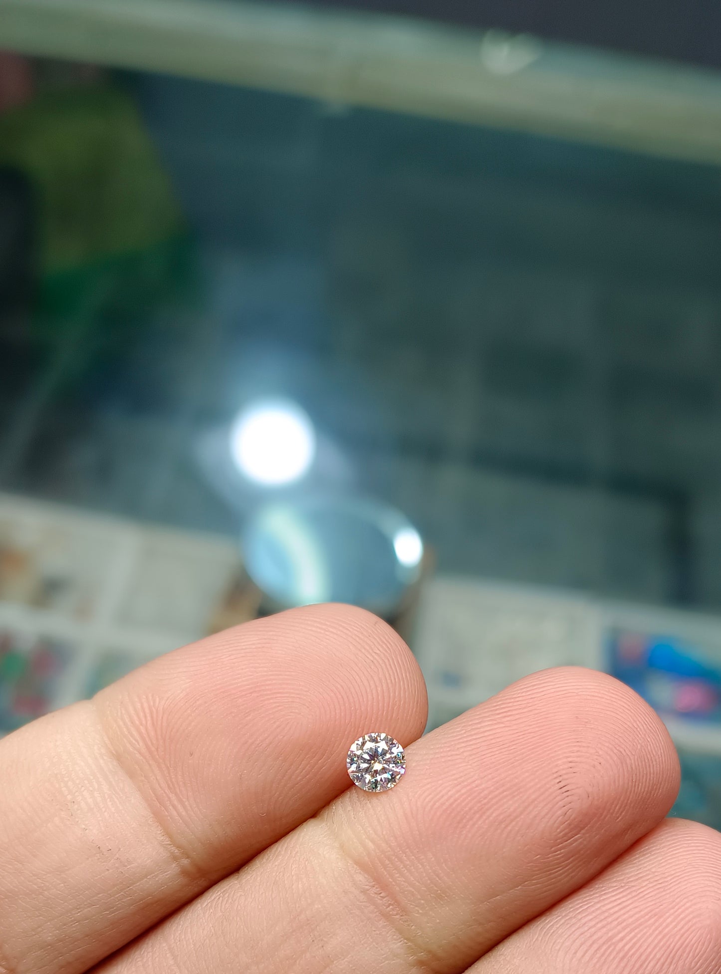 0.50 Cents Moissanite ring ( GRA certified)