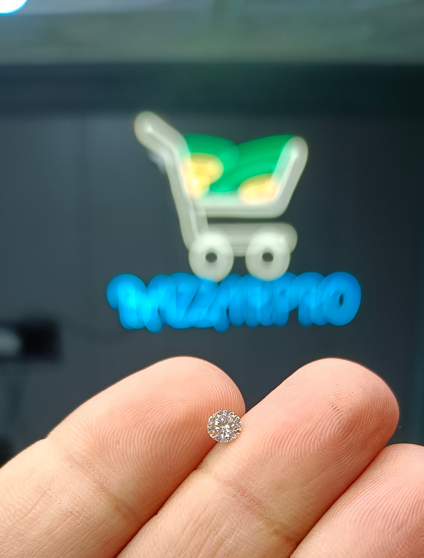 0.50 Cents Moissanite ring ( GRA certified)
