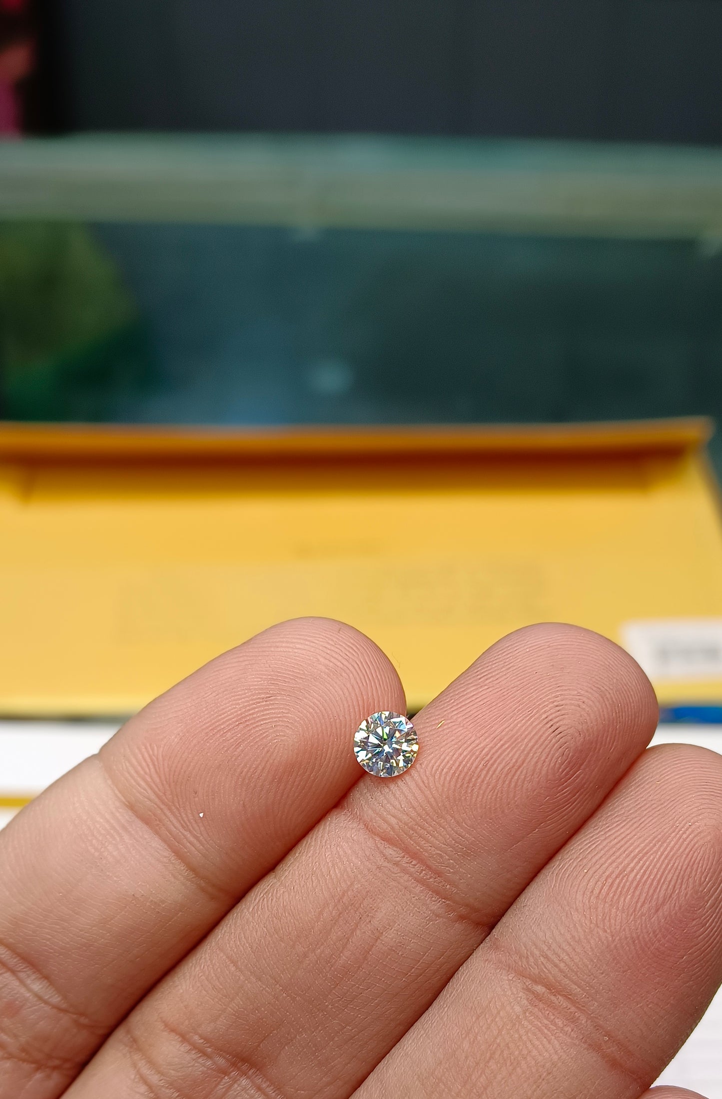 0.80 Cents MOISSANITE Pendent (GRA Certified)