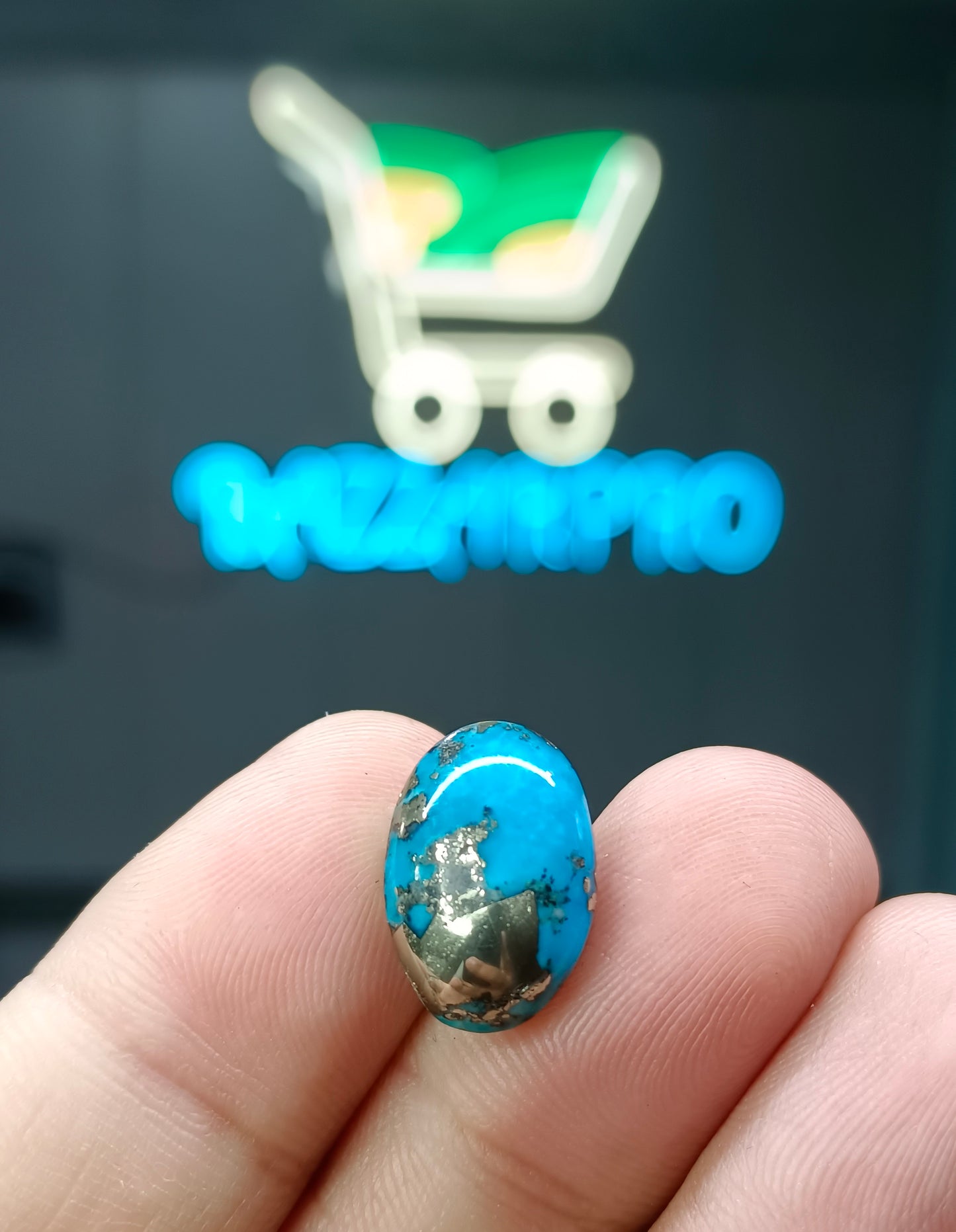 Nisha puri feroza sona patti (Natural Turquoise)