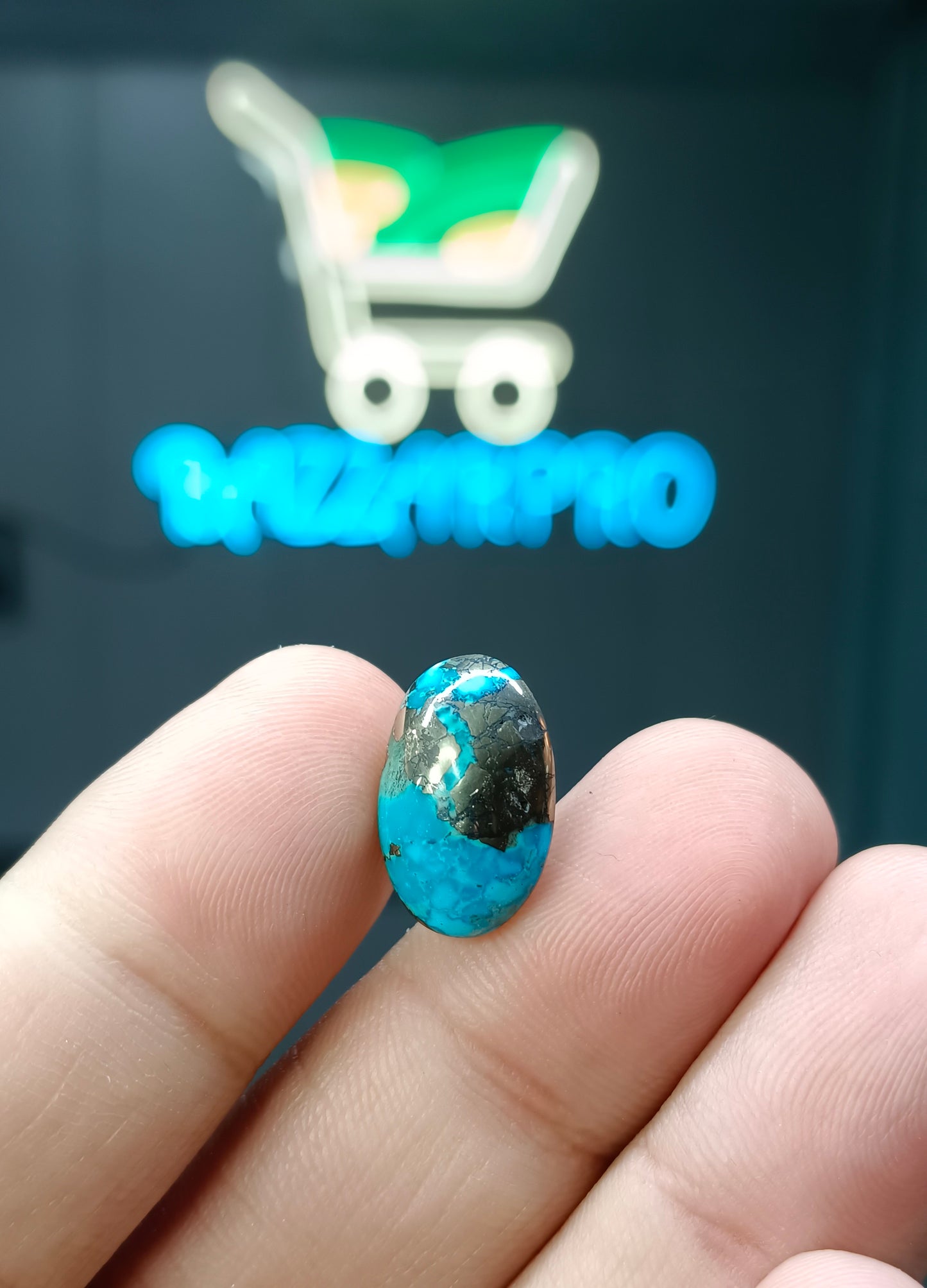 Nisha puri feroza sona patti (Natural Turquoise)