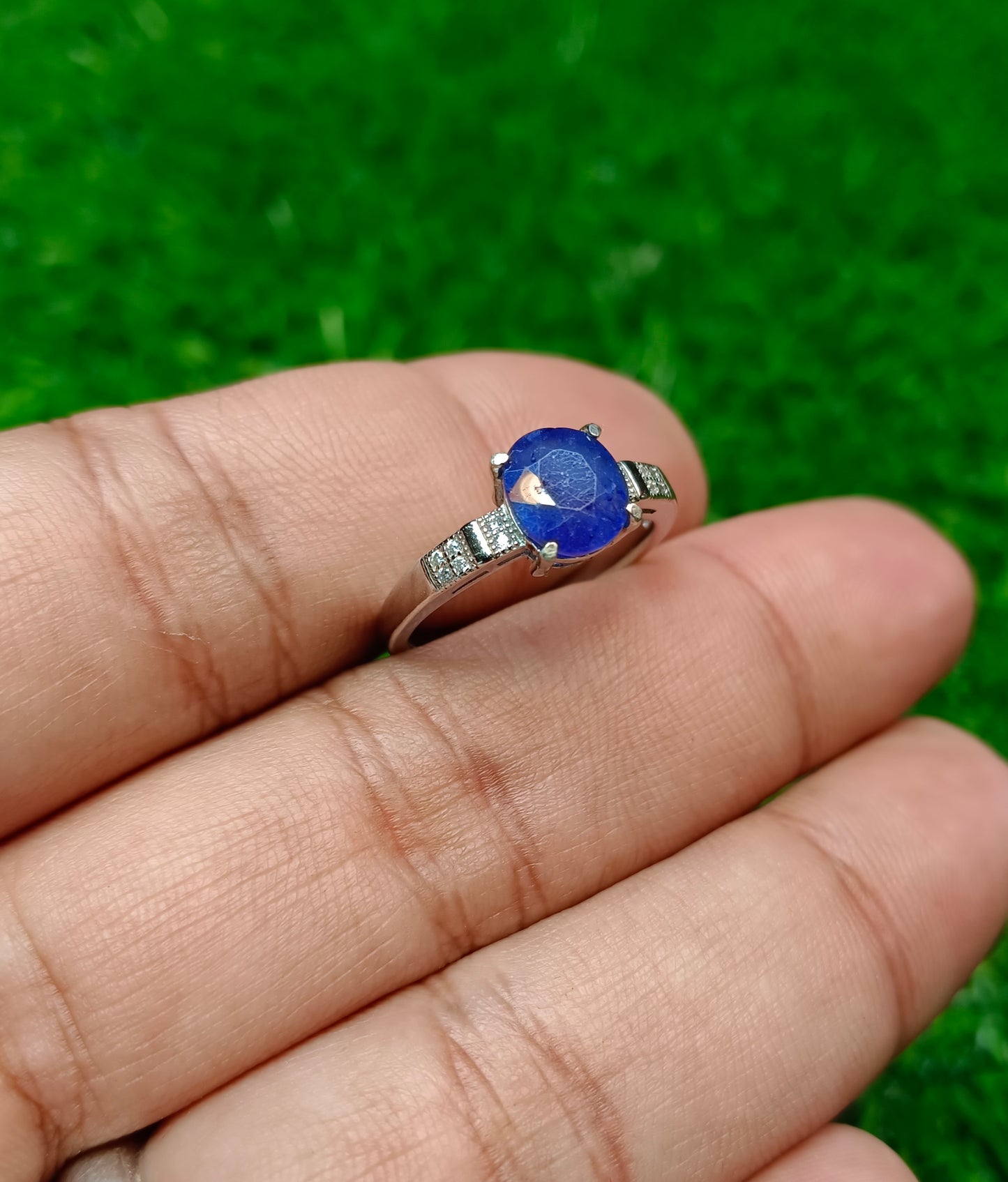 Blue Sapphire Ring For Ladies