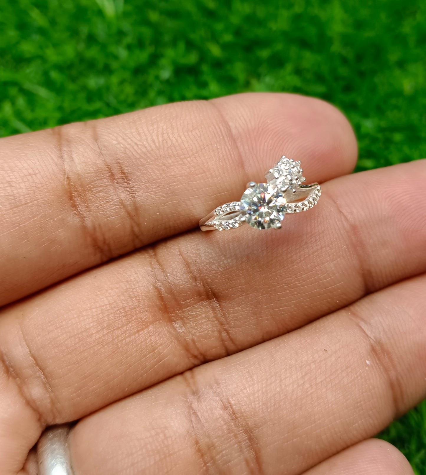 Moissanite diamond 1 Crt Ring
