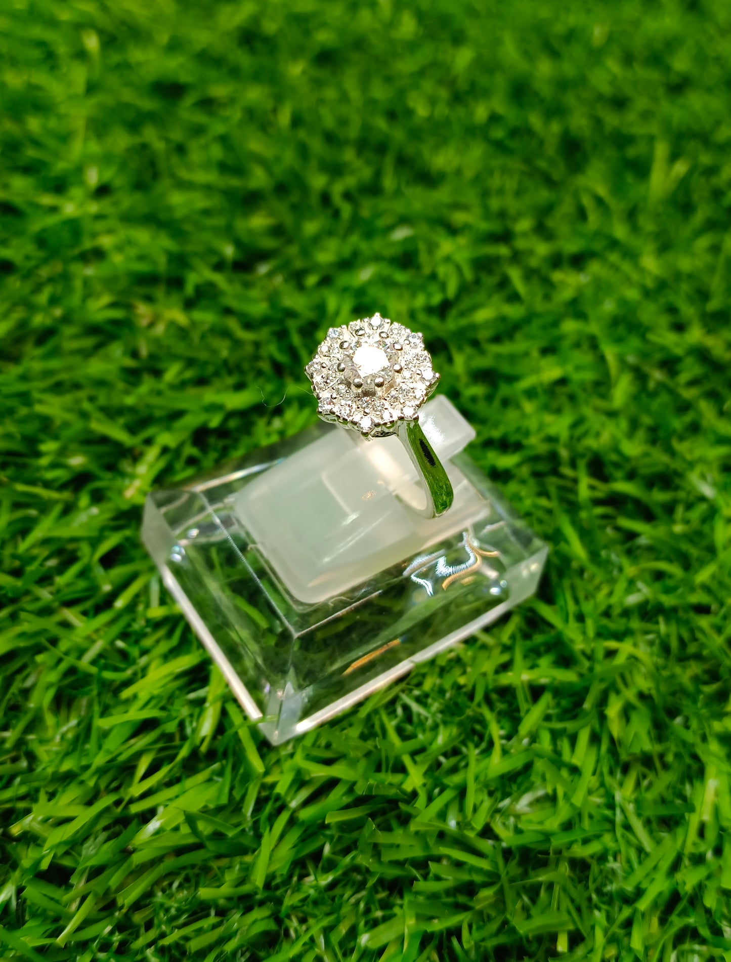 Moissanite Diamond 0.5 CRT Ring