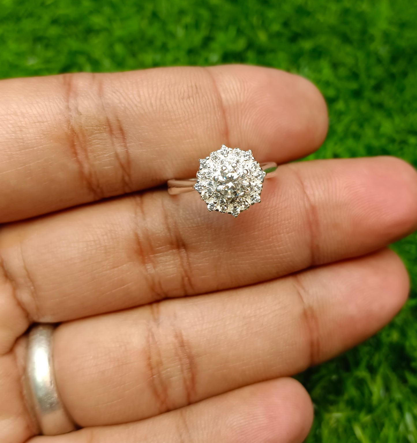 Moissanite Diamond 0.5 CRT Ring