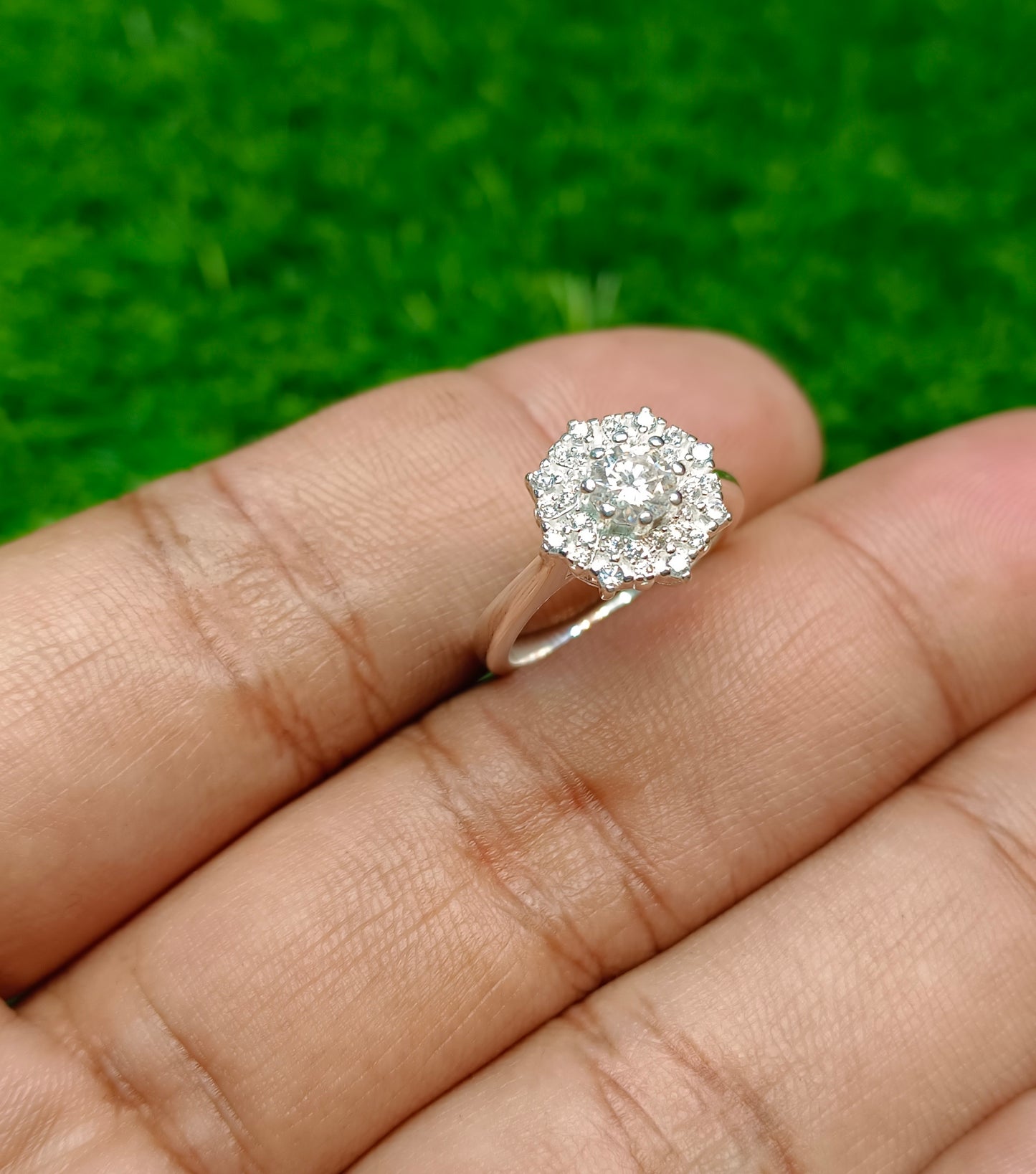 Moissanite Diamond 0.5 CRT Ring