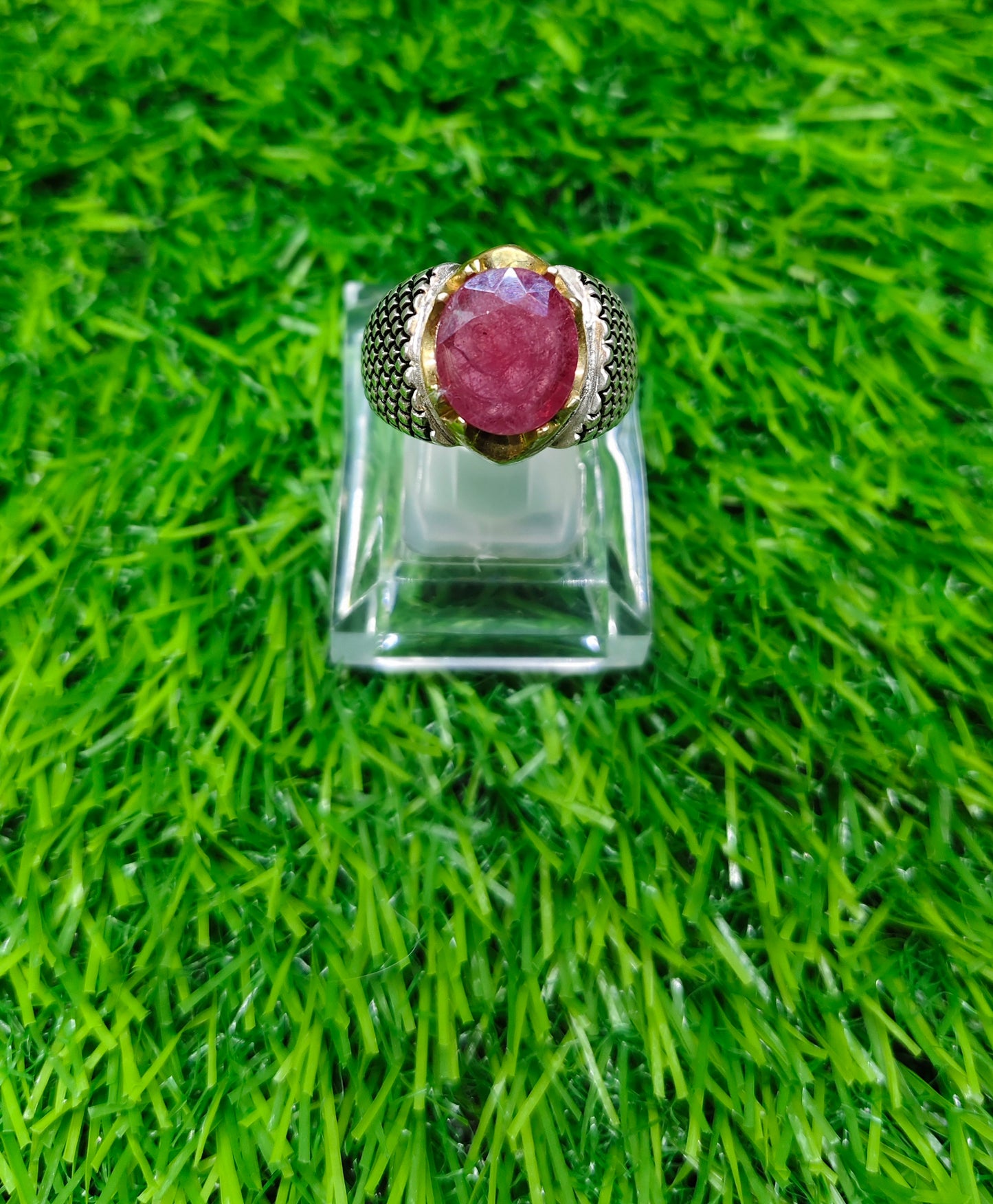 Vintage Style Ring - African Ruby