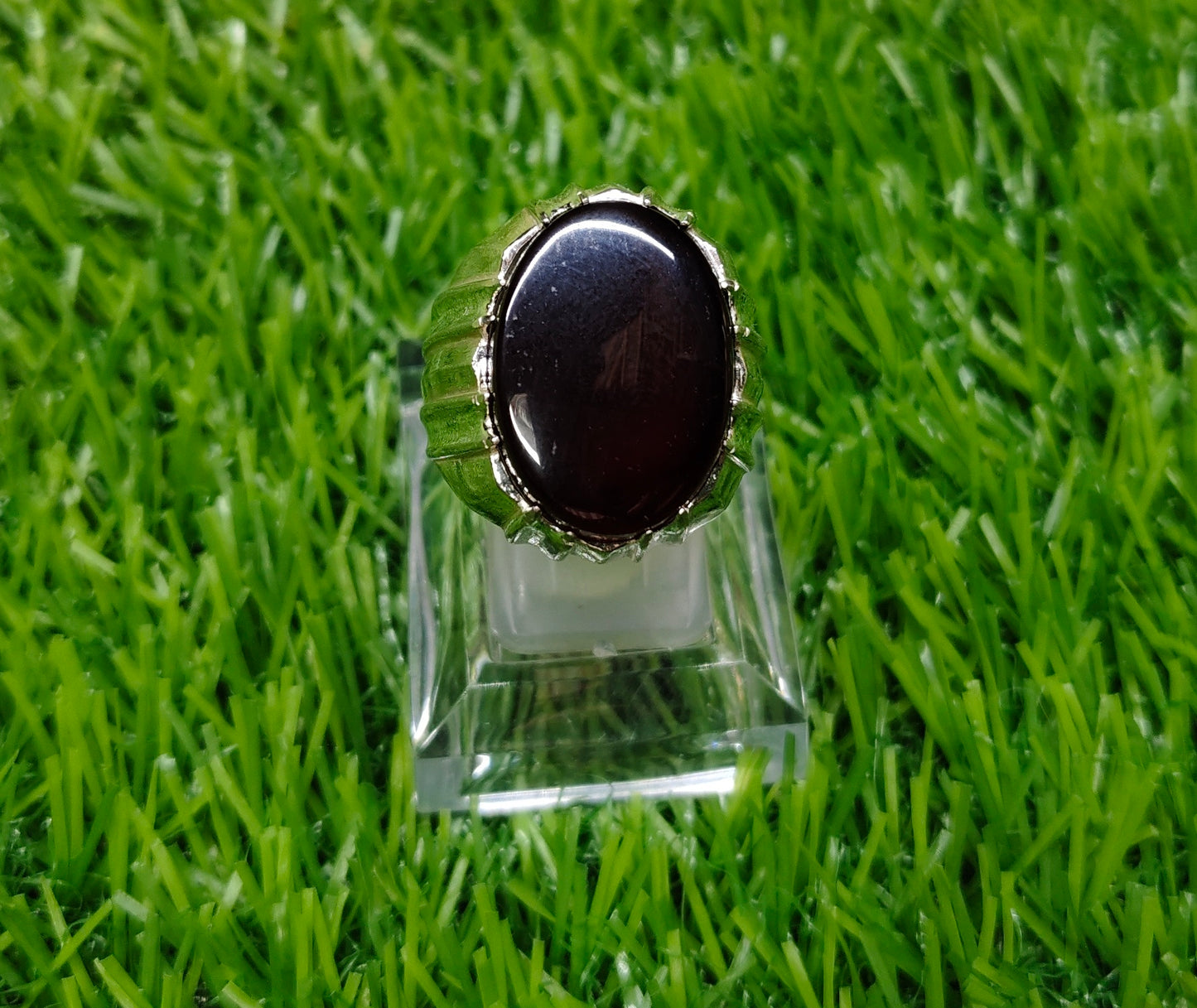Natural Yamni Aqeeq Ring