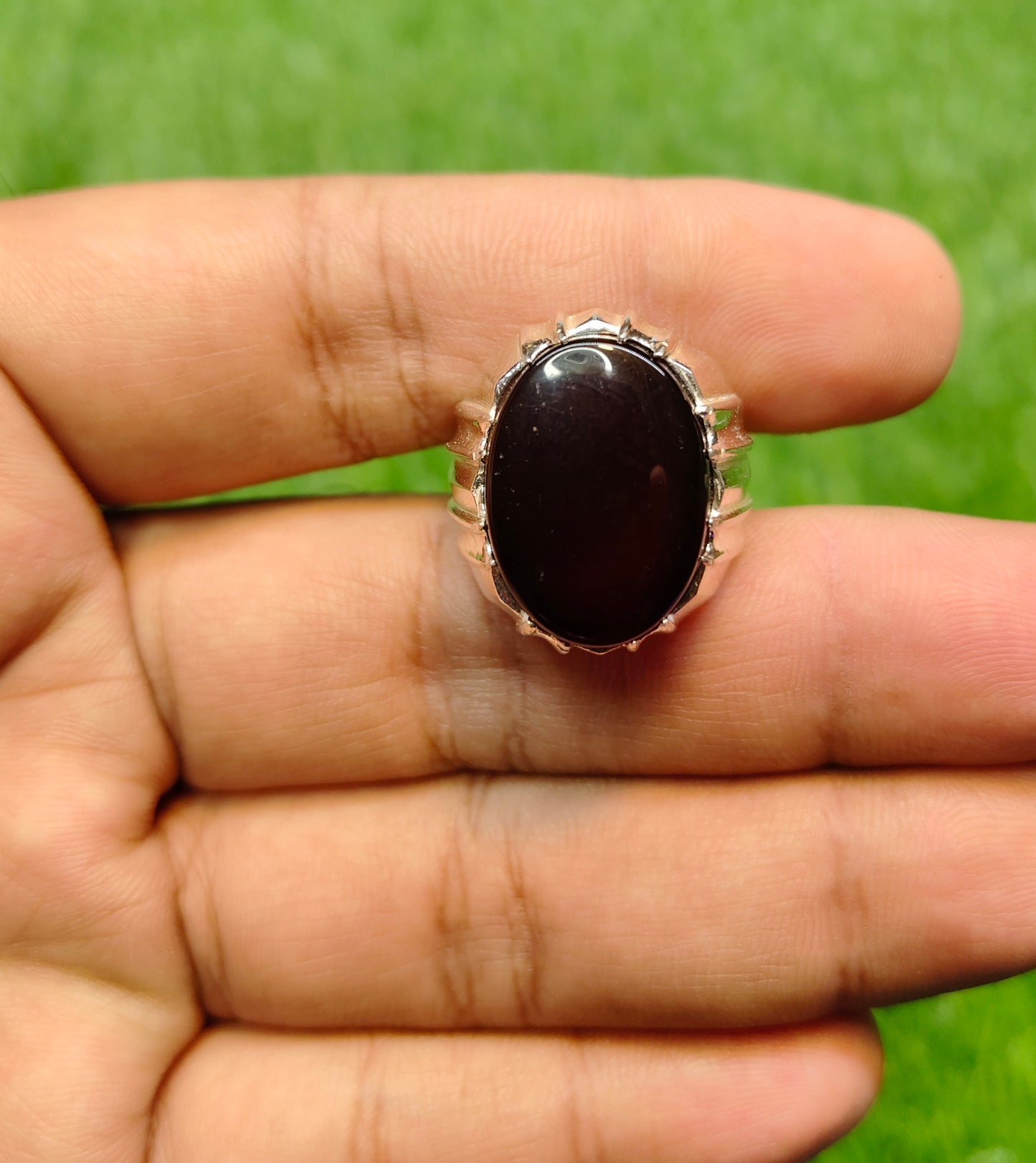 Natural Yamni Aqeeq Ring