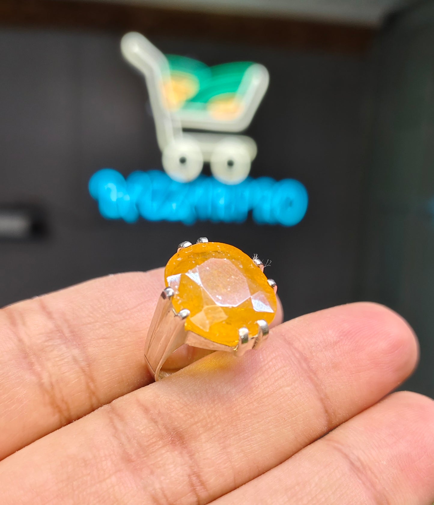 Natural Zarad Aqeeq Ring For Men