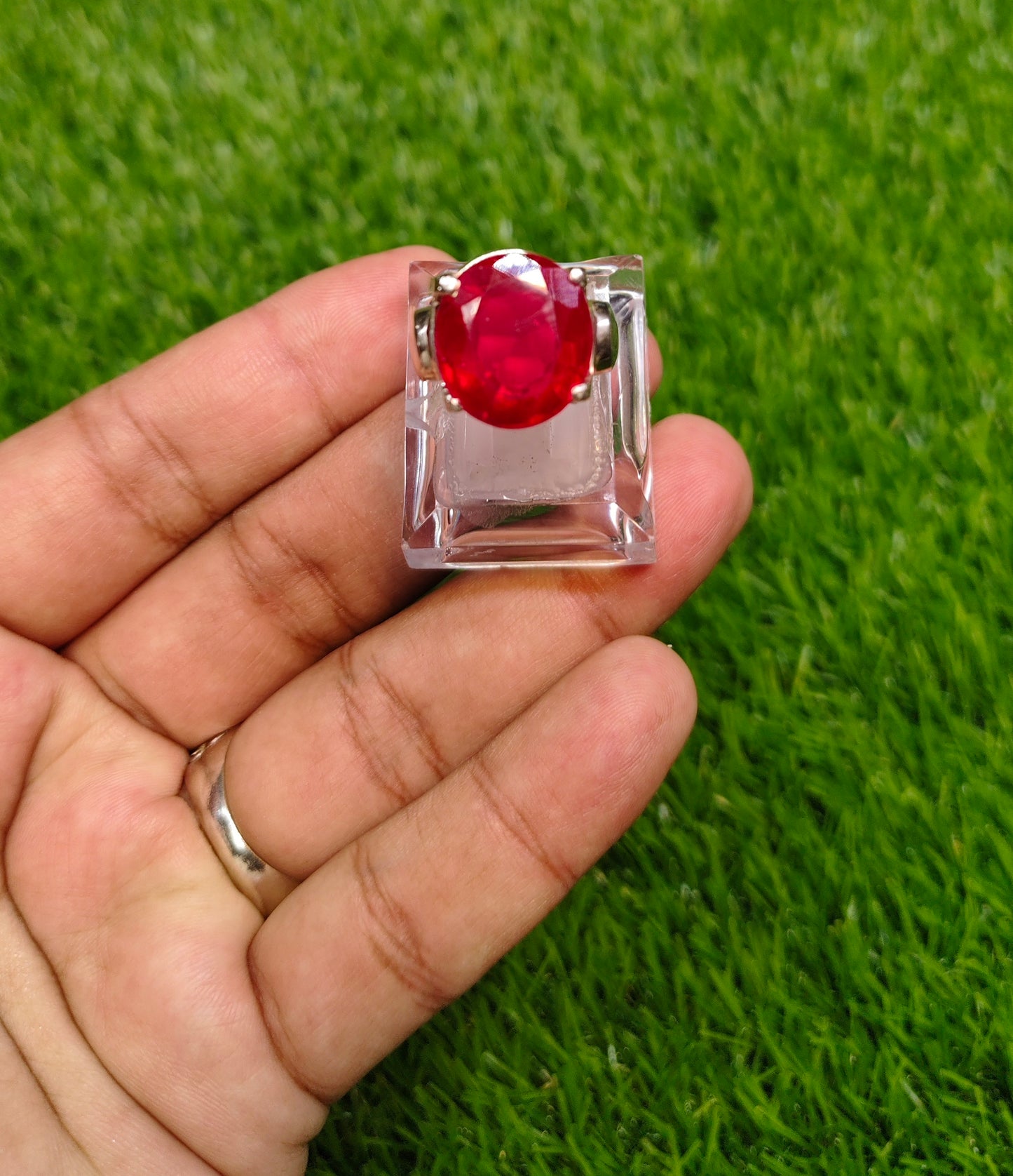 Natural Yaqoot Ring For Men