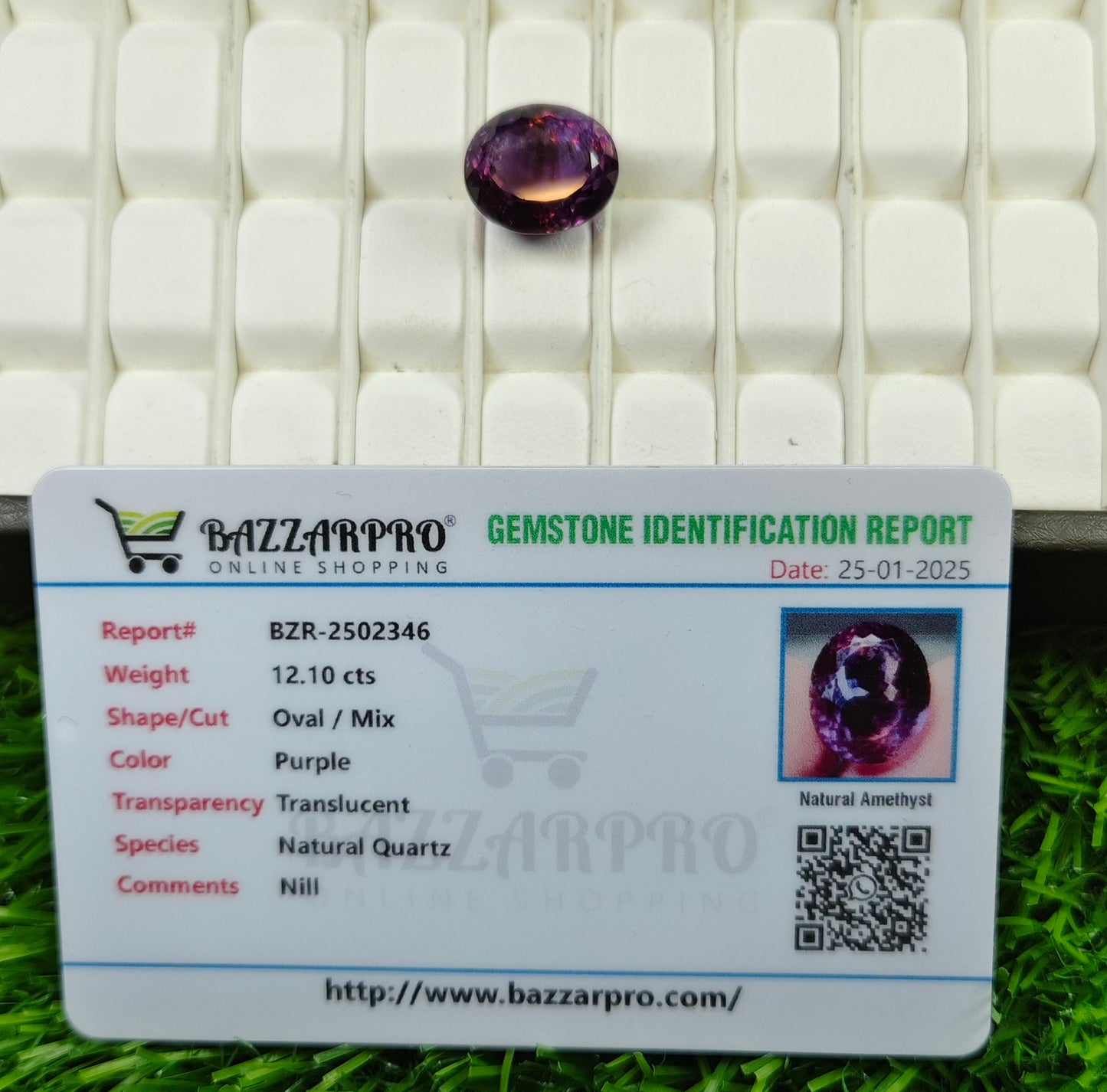 Amethyst With Lab Certificate