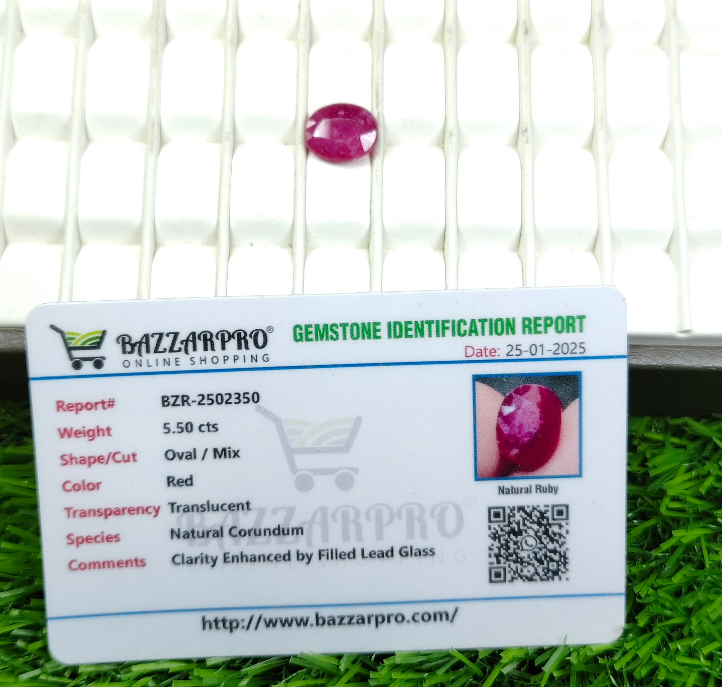 Africa Ruby With Lab Certificate