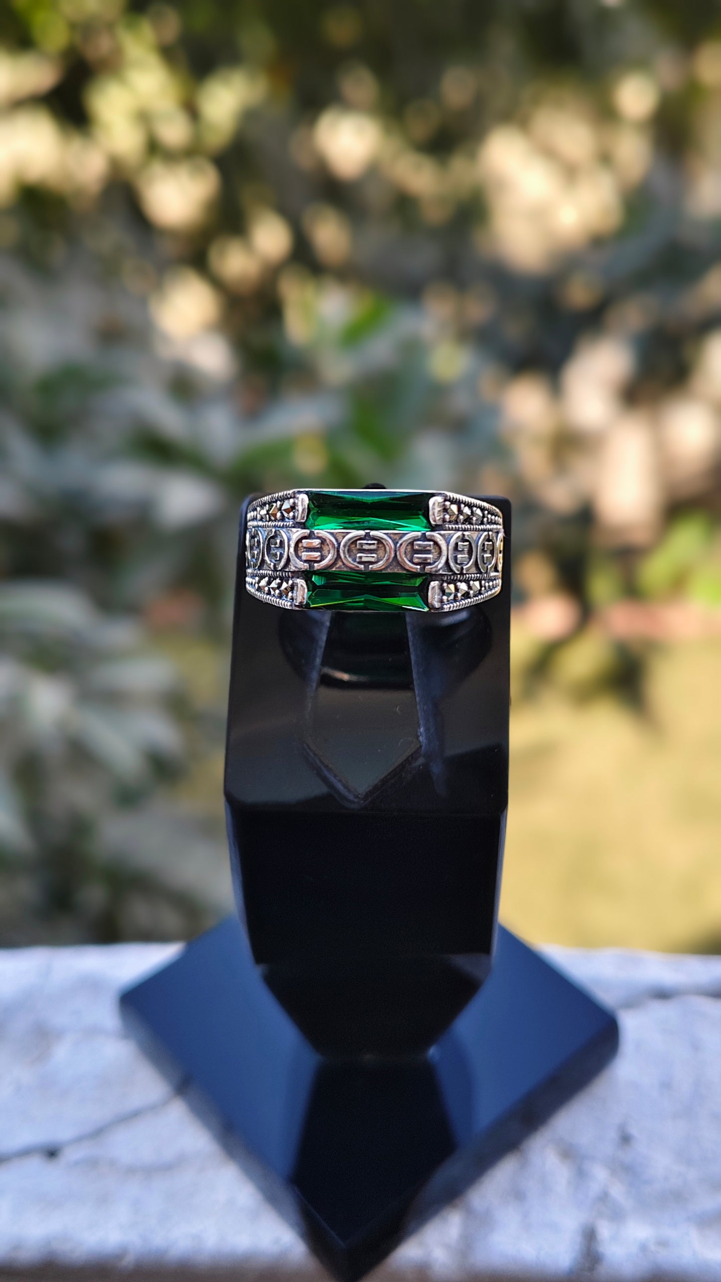 Green Zircon Turkish Ring