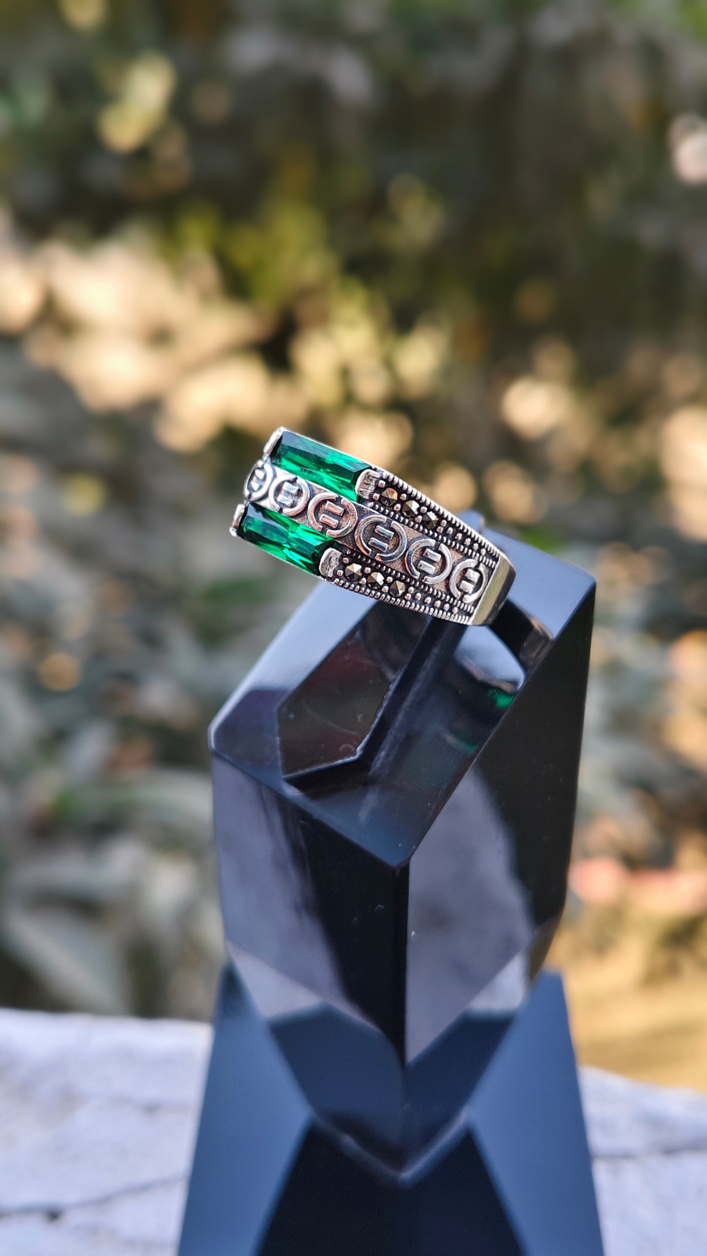 Green Zircon Turkish Ring