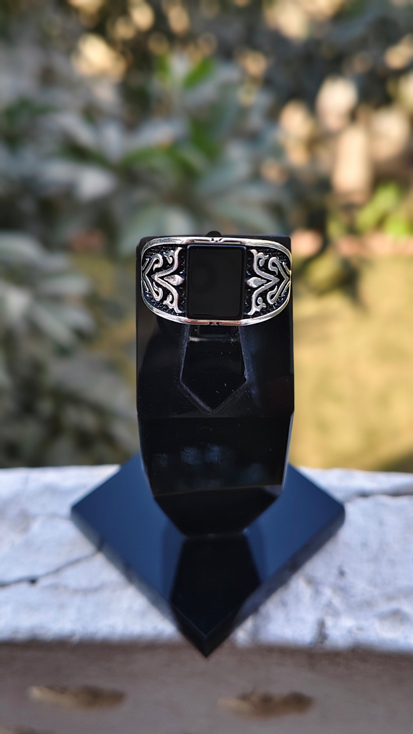 Black Aqeeq Turkish Ring