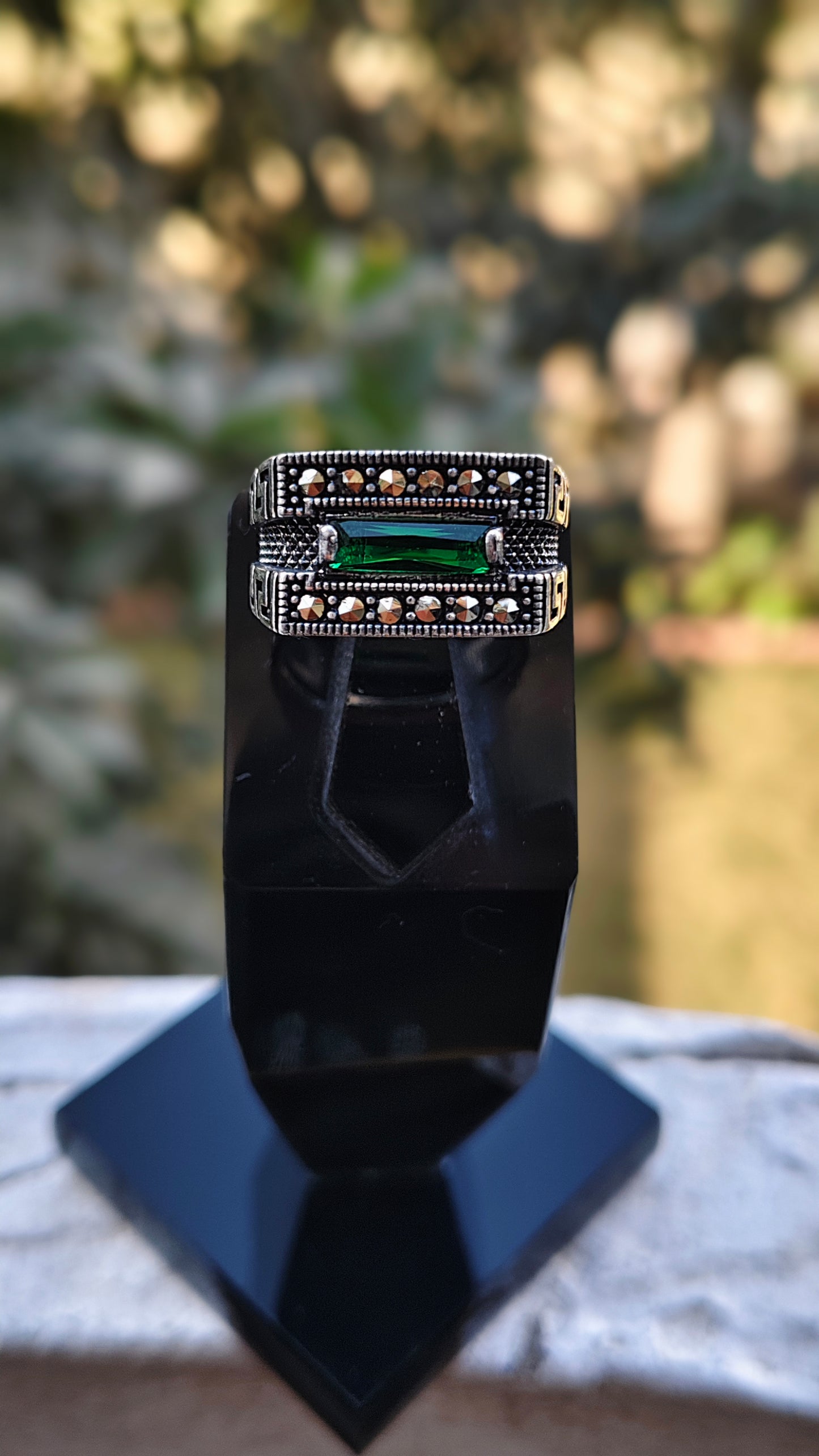 Green Zircon Turkish Ring