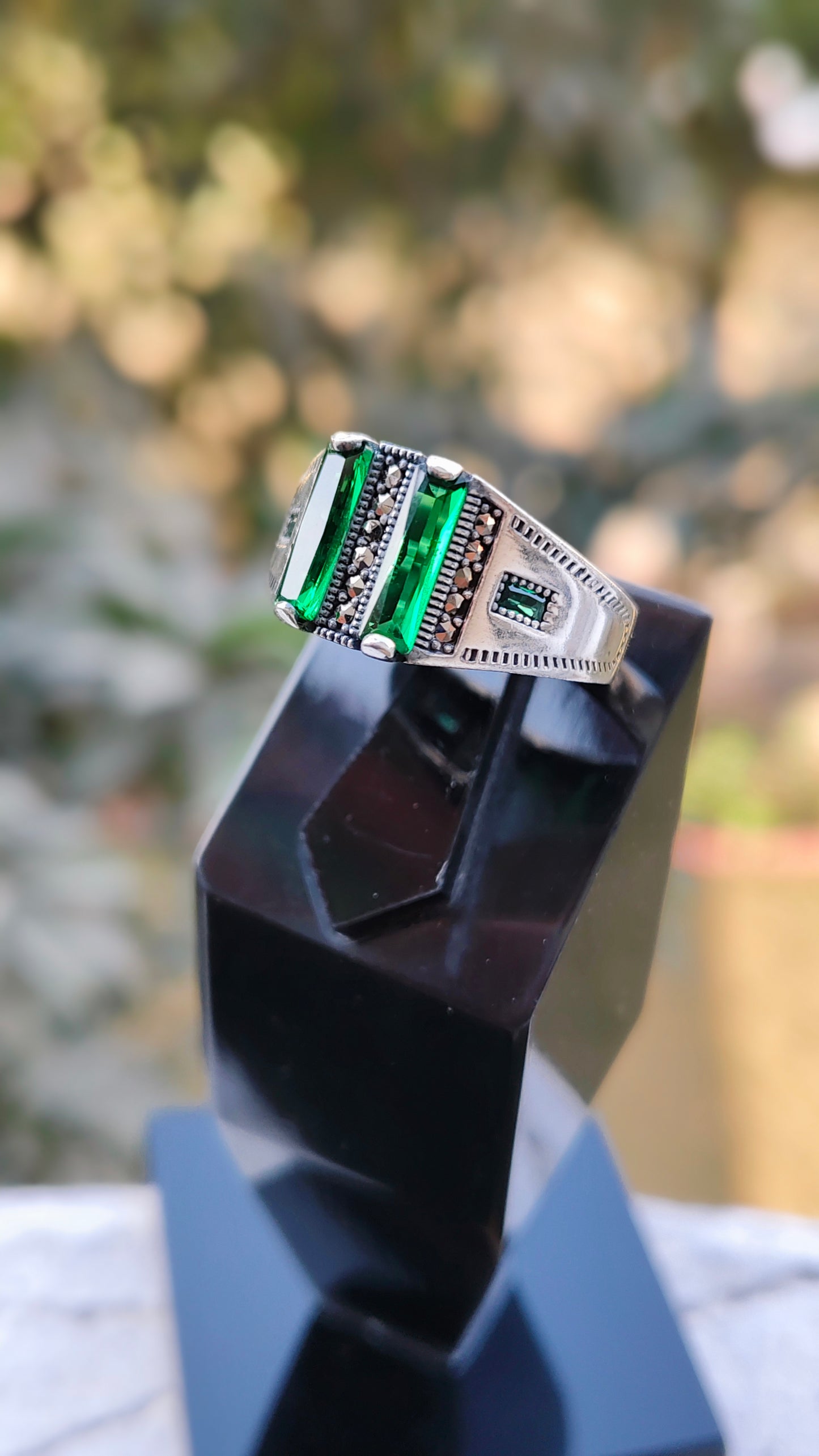 Green Zircon Turkish Ring