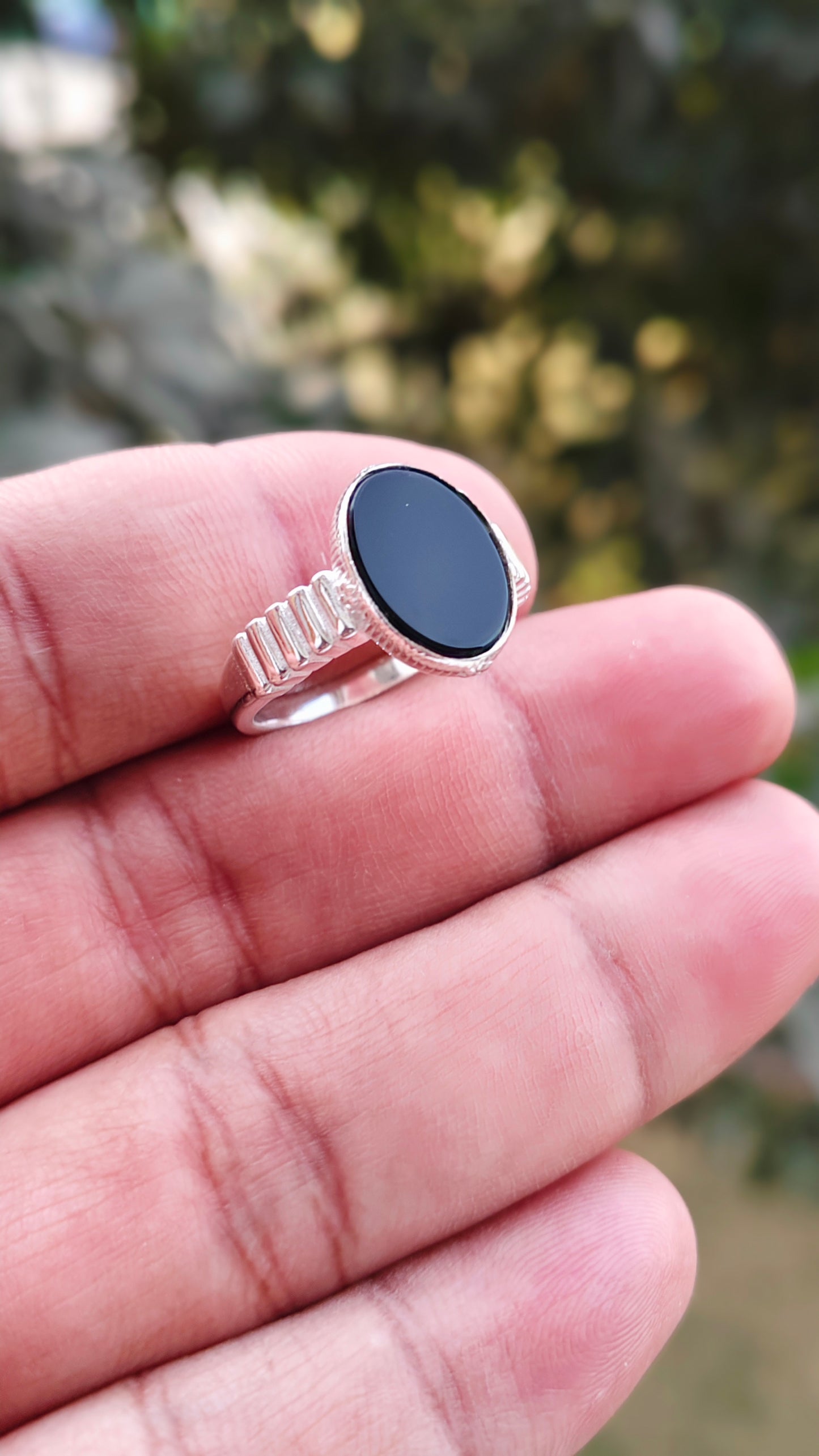 Black Aqeeq Turkish Ring