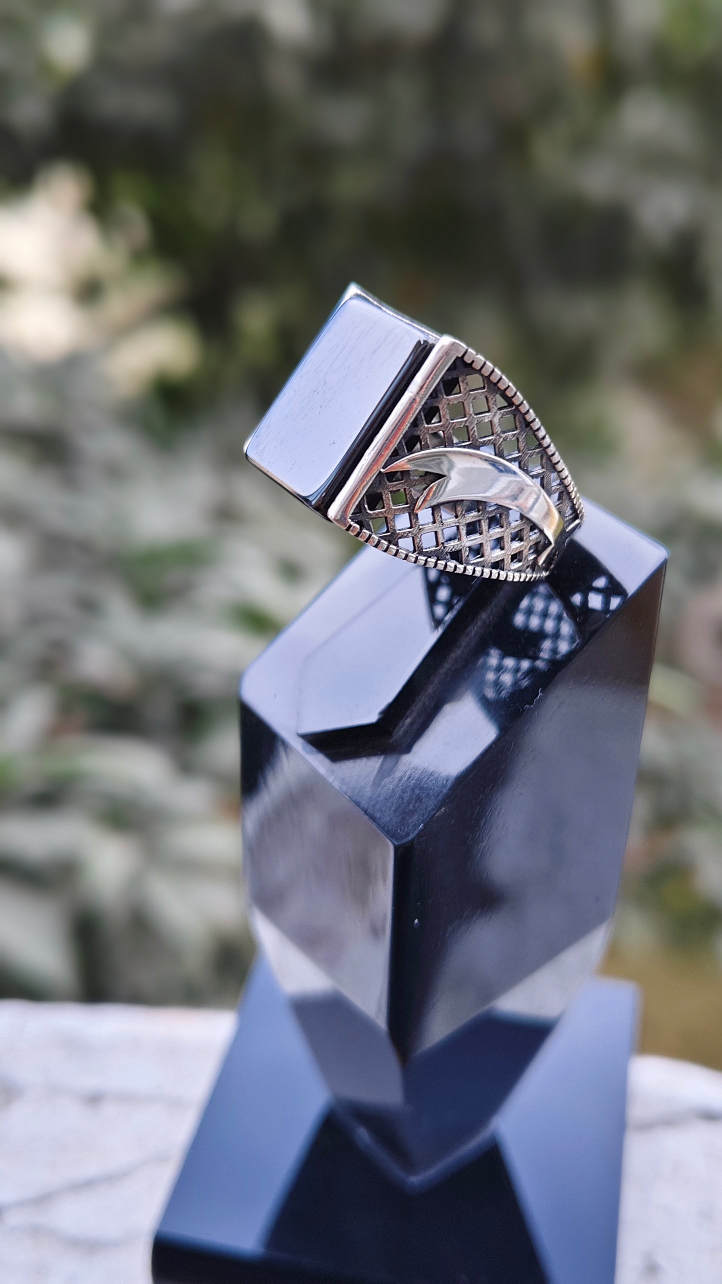 Black Yamni Aqeeq Turkish Ring