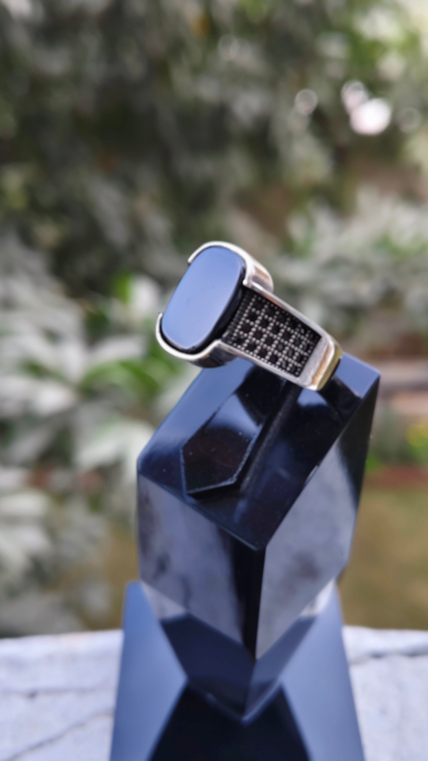 Black Aqeeq Turkish Ring
