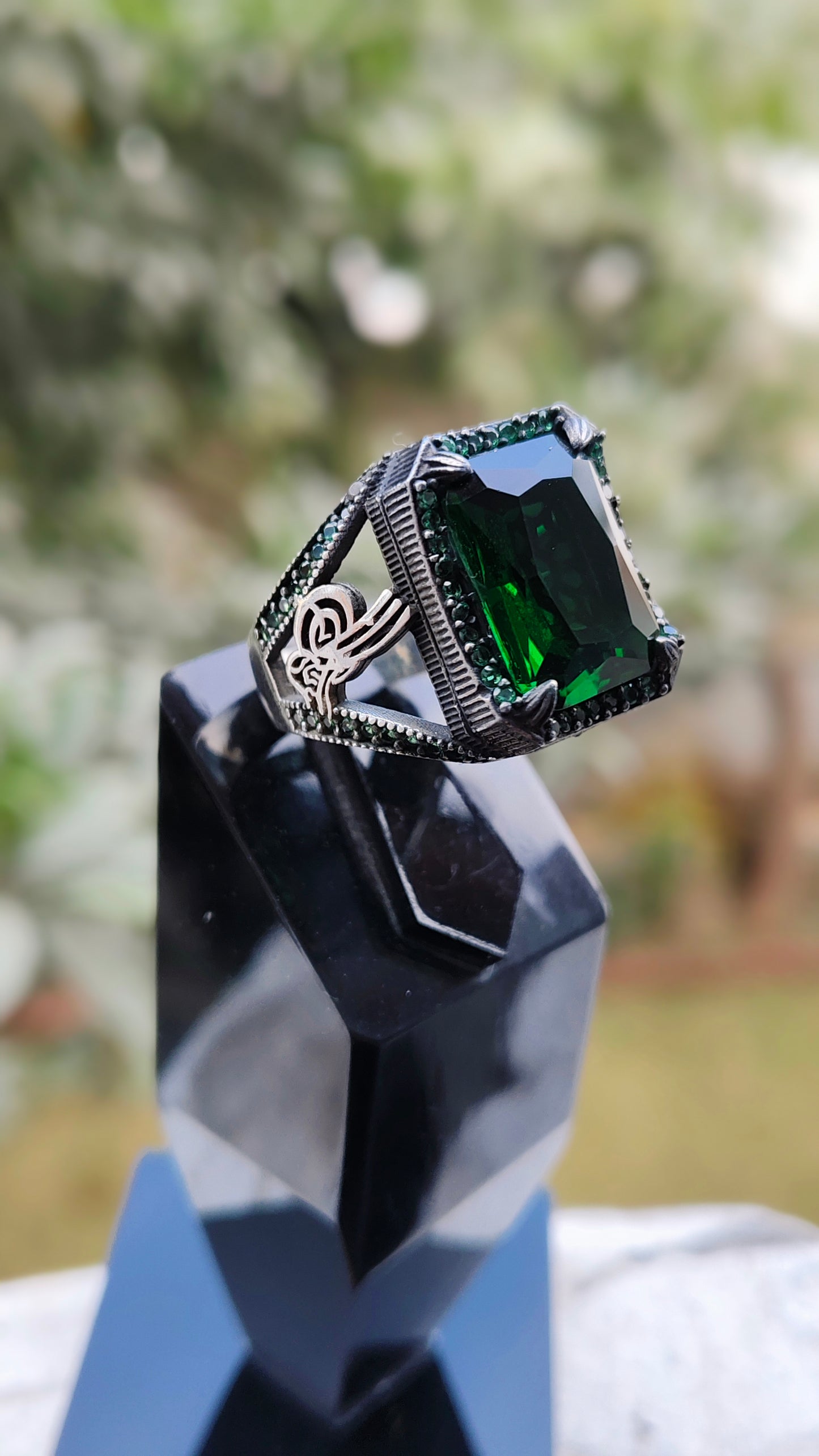 Green Zircon Turkish Ring