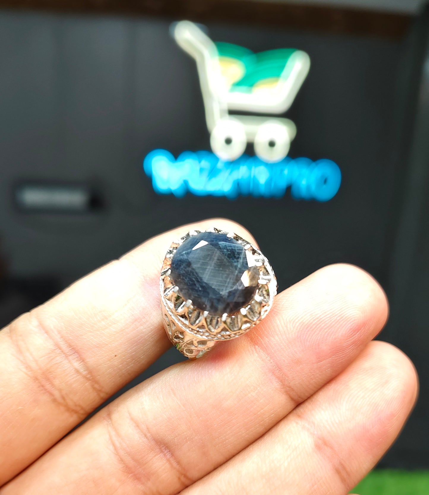 Kashmiri Neelam Ring