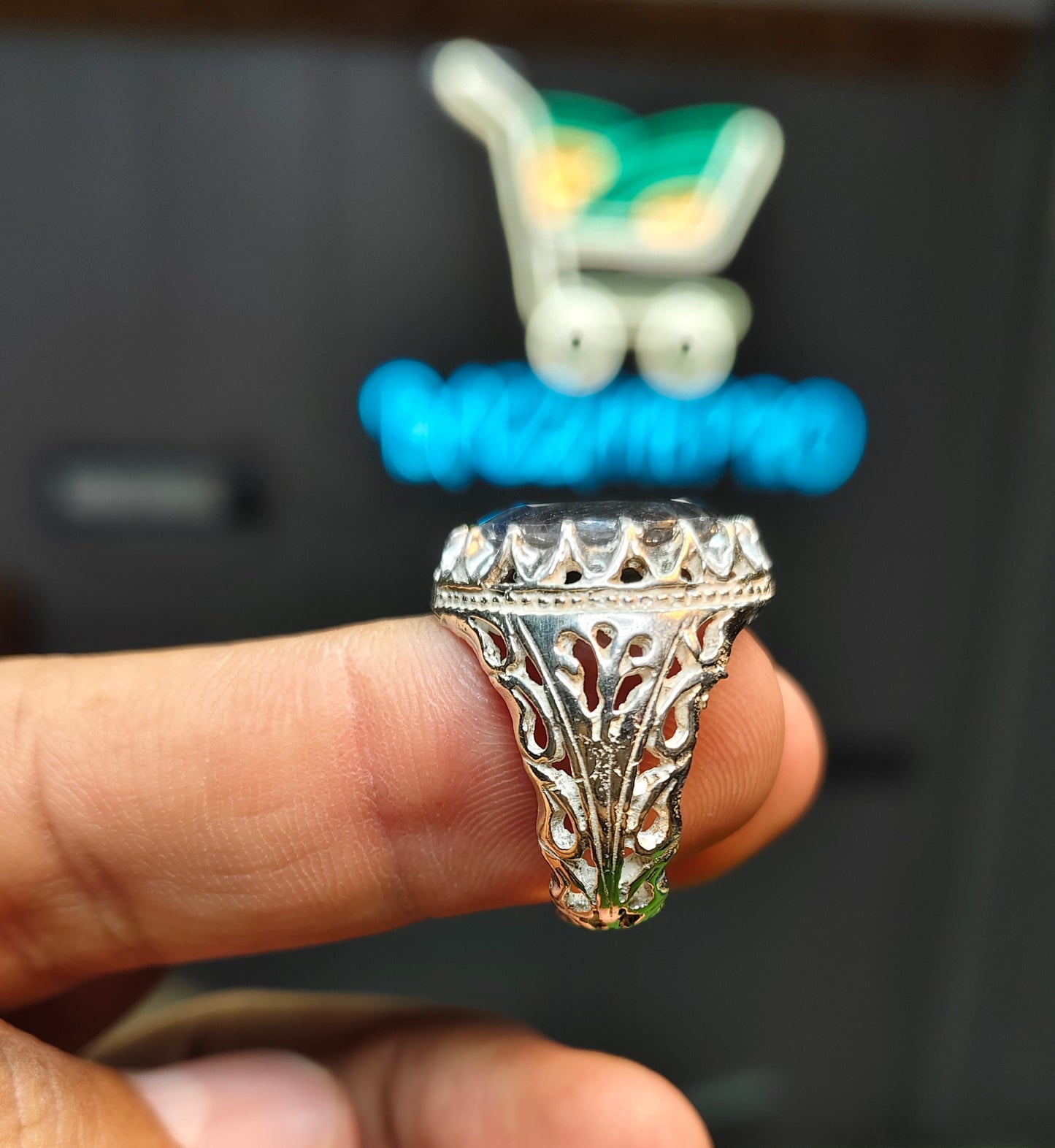 Kashmiri Neelam Ring
