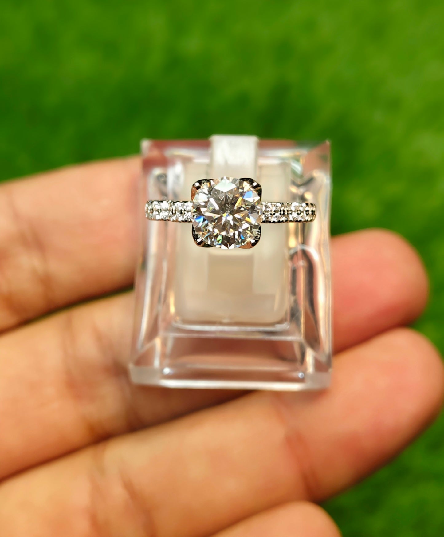 Moissanite Diamond Ring