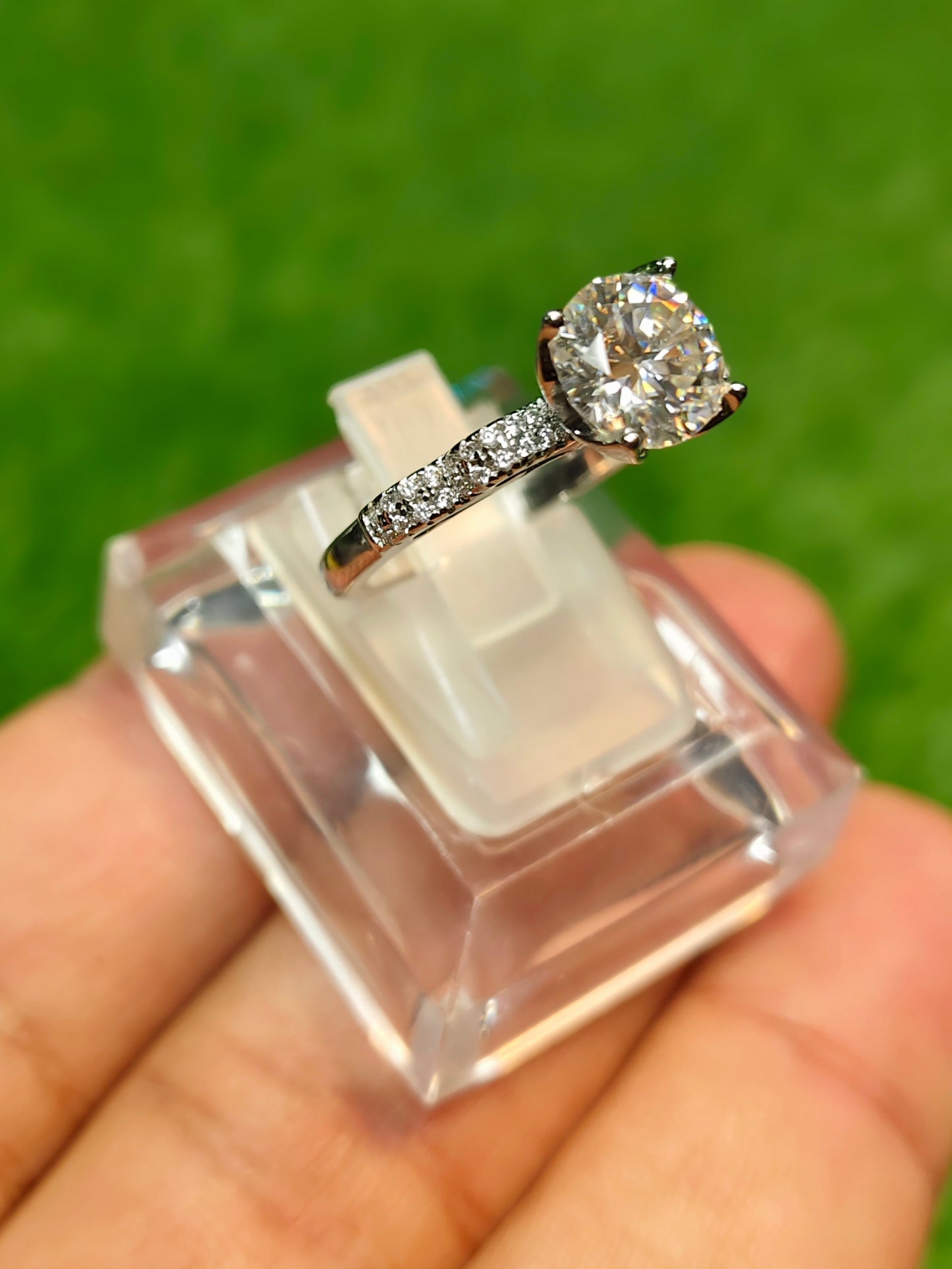 Moissanite Diamond Ring