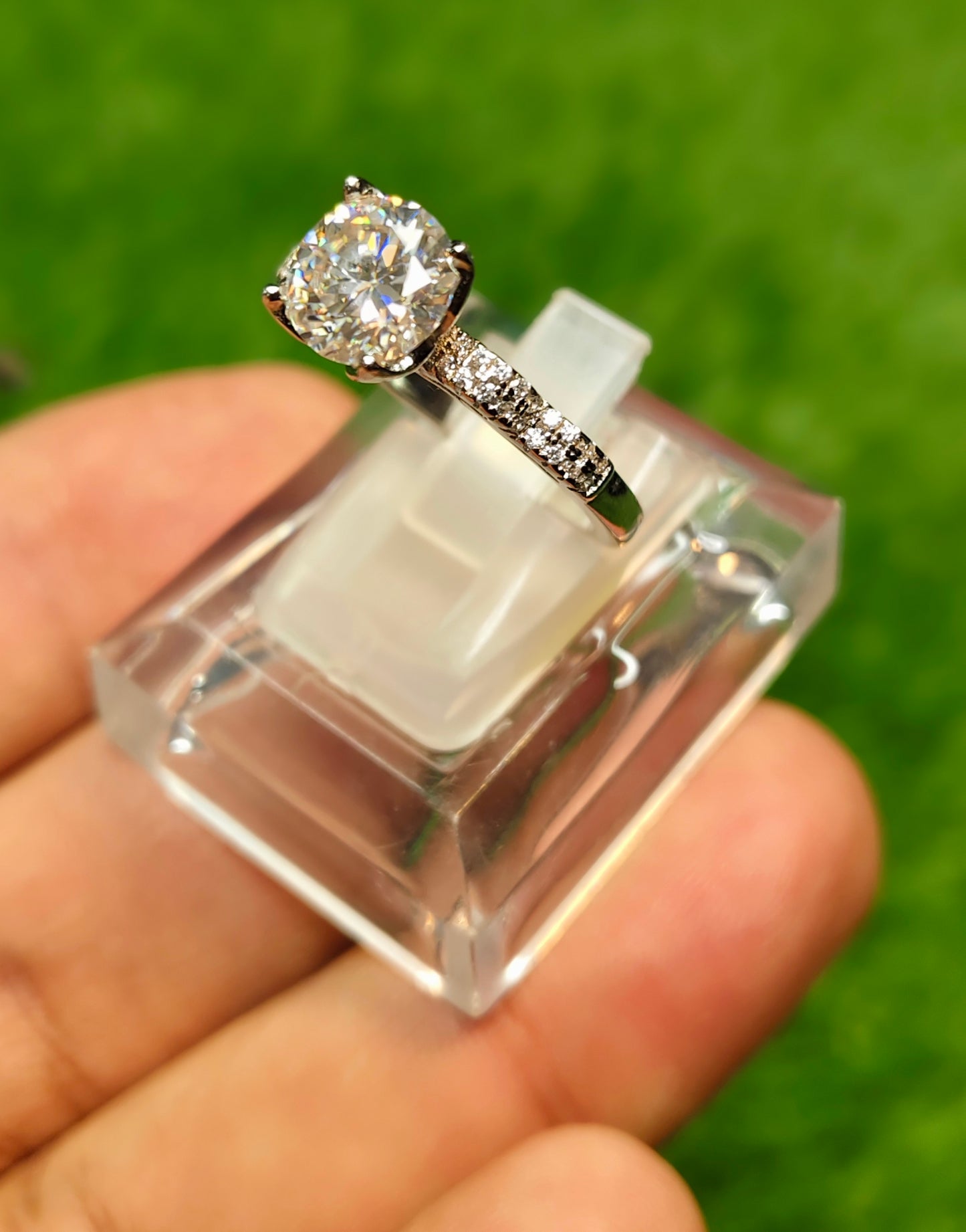 Moissanite Diamond Ring