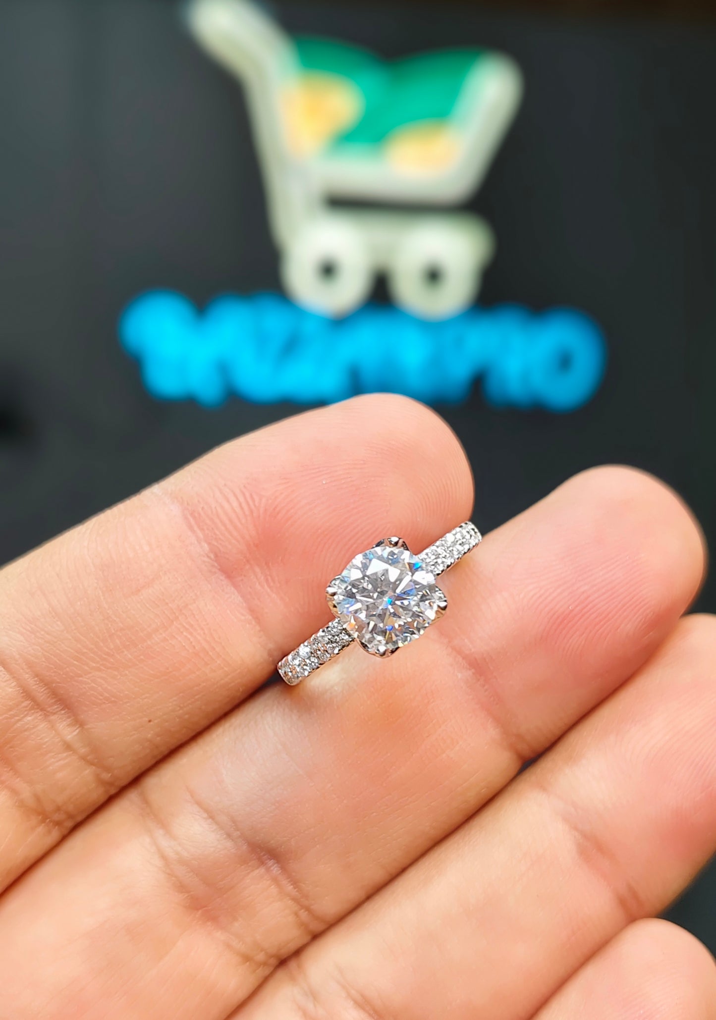 Moissanite Diamond Ring