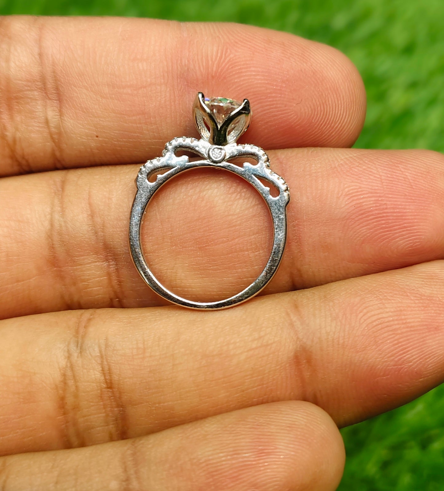 Moissanite Diamond Ring