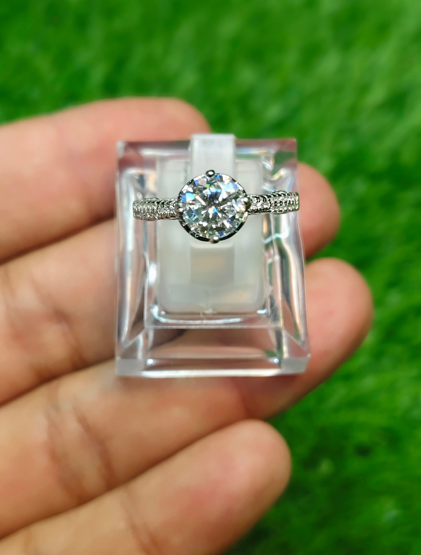 Moissanite Diamond Ring