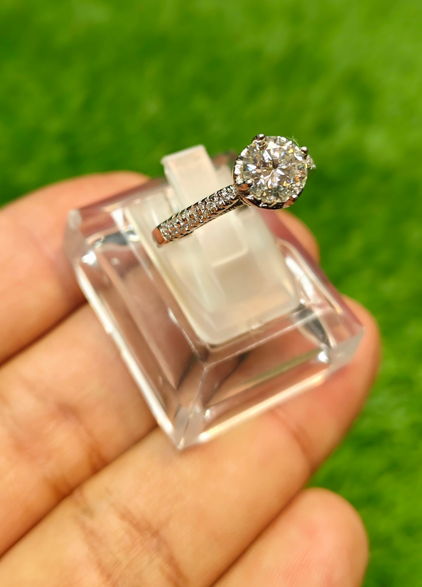 Moissanite Diamond Ring