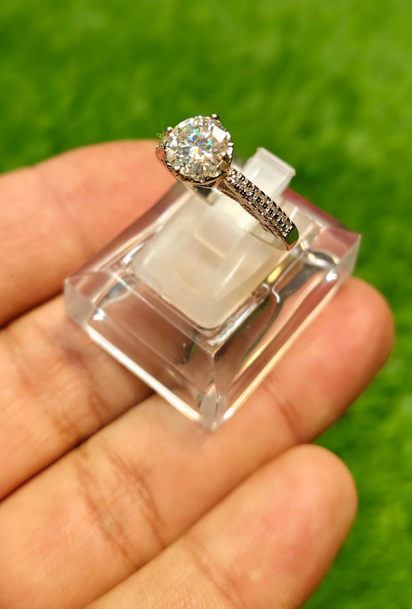 Moissanite Diamond Ring