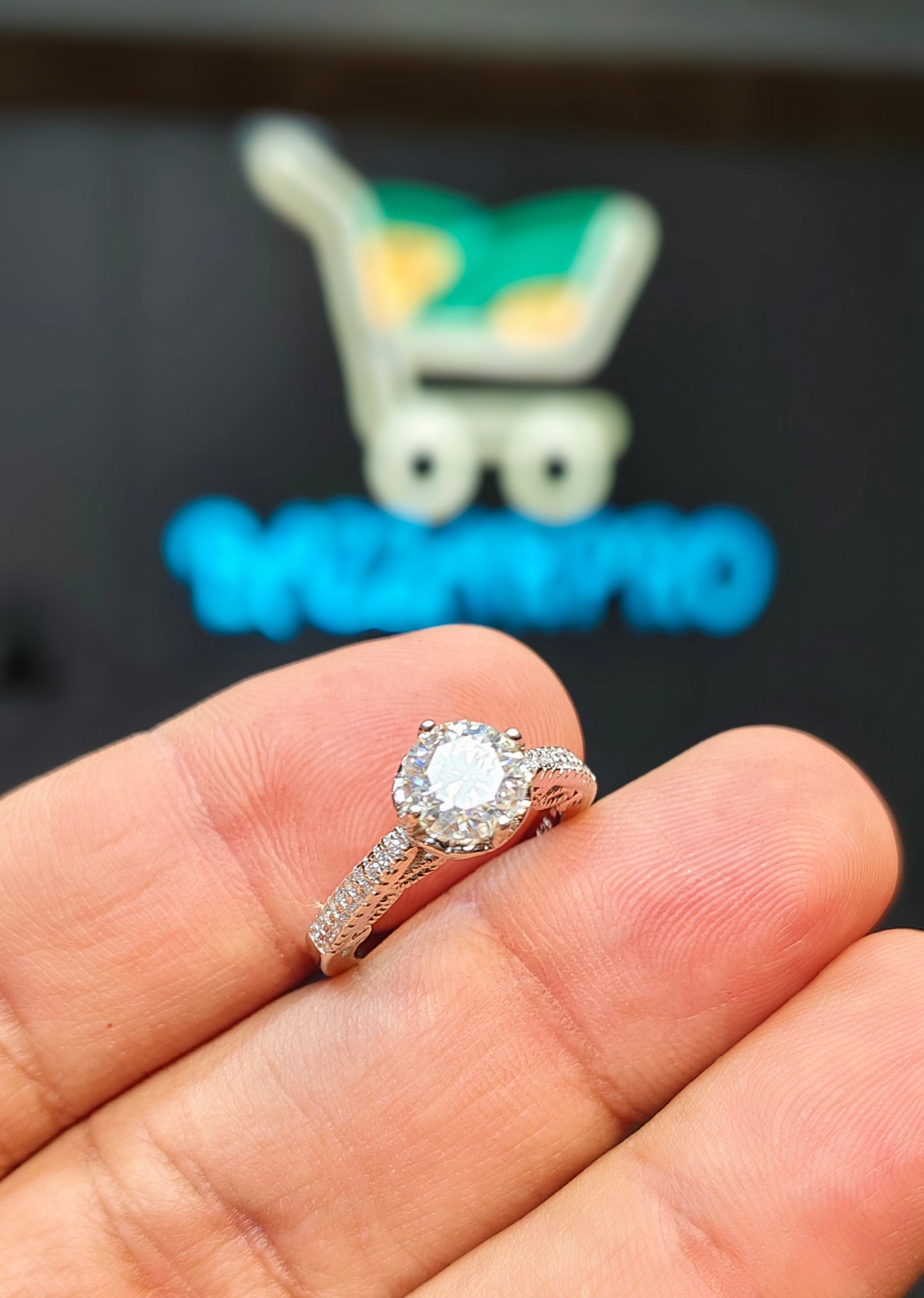 Moissanite Diamond Ring