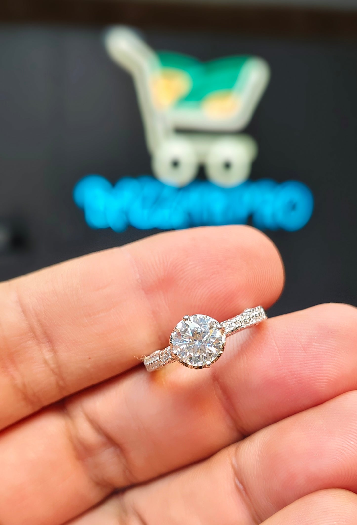 Moissanite Diamond Ring