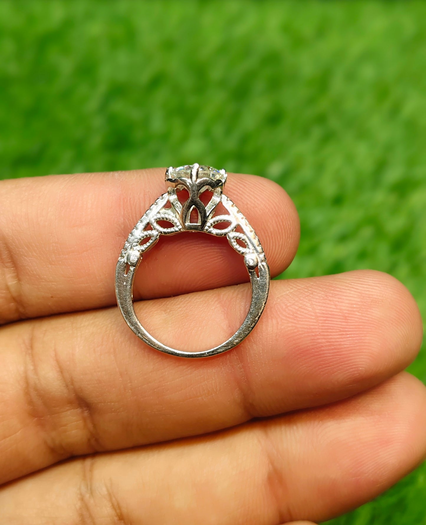 Moissanite Diamond Ring