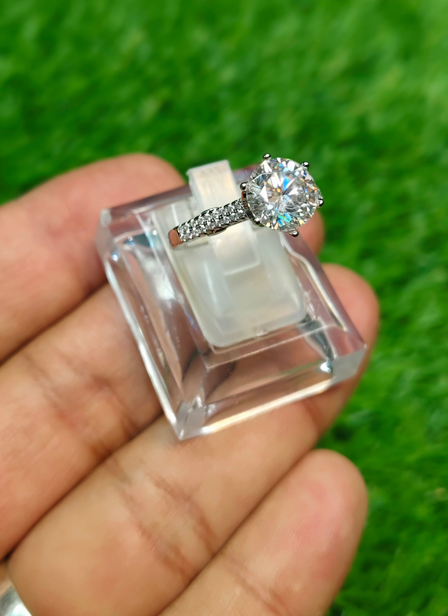 Moissanite Diamond Ring