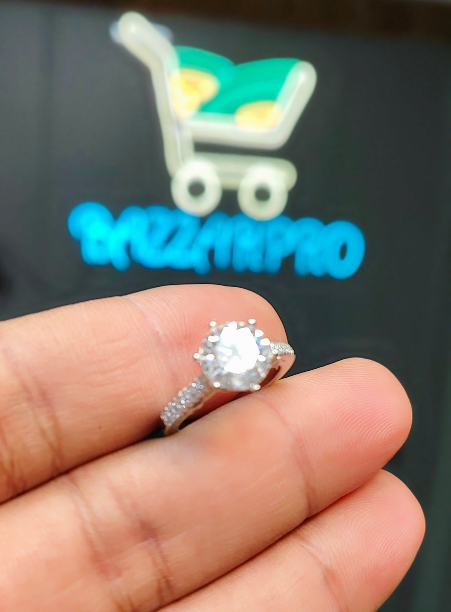Moissanite Diamond Ring