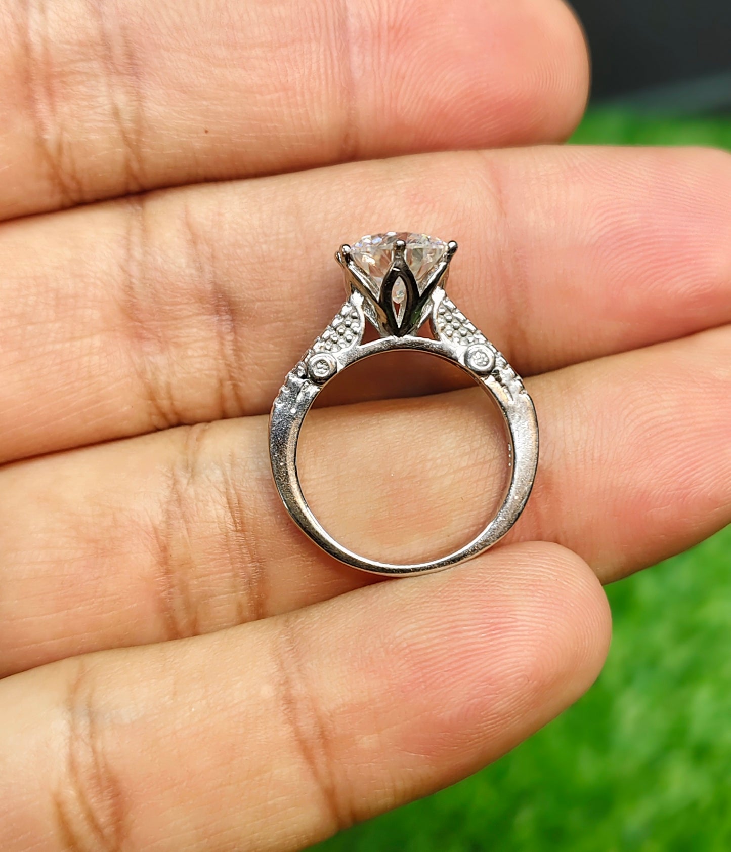 Moissanite Diamond Ring
